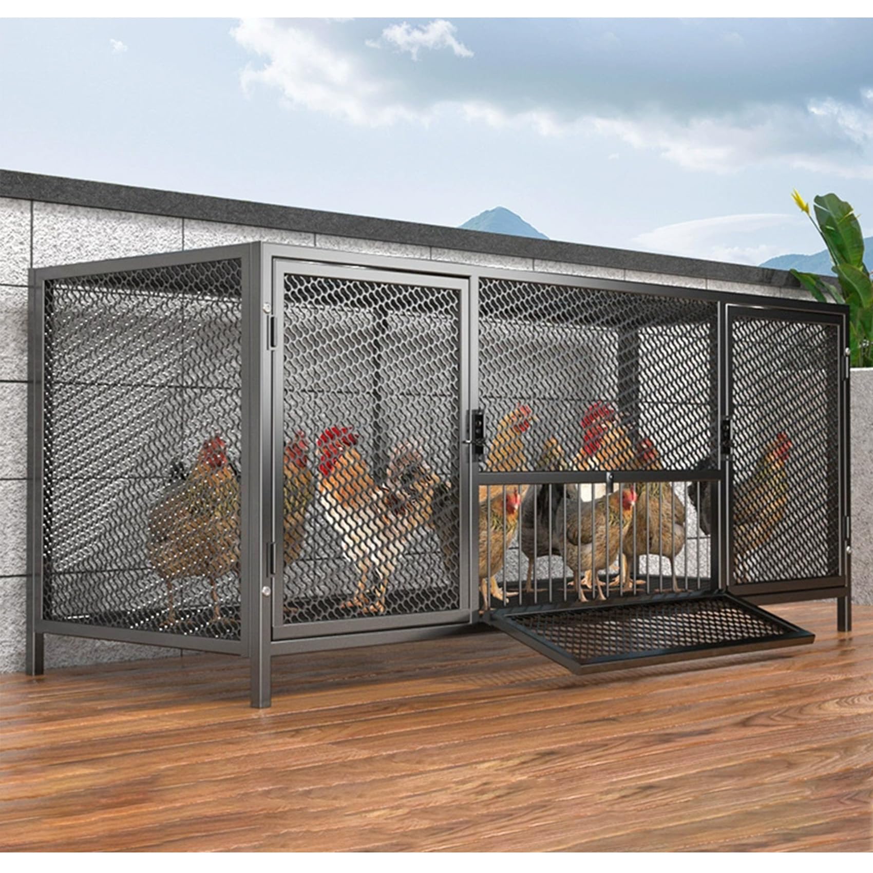 物置や犬小屋、鳥などの飼育に！ Amazon.co.jp: 鶏 ケージ 室内 屋外 うずら 鶏小屋 大型角管高密度