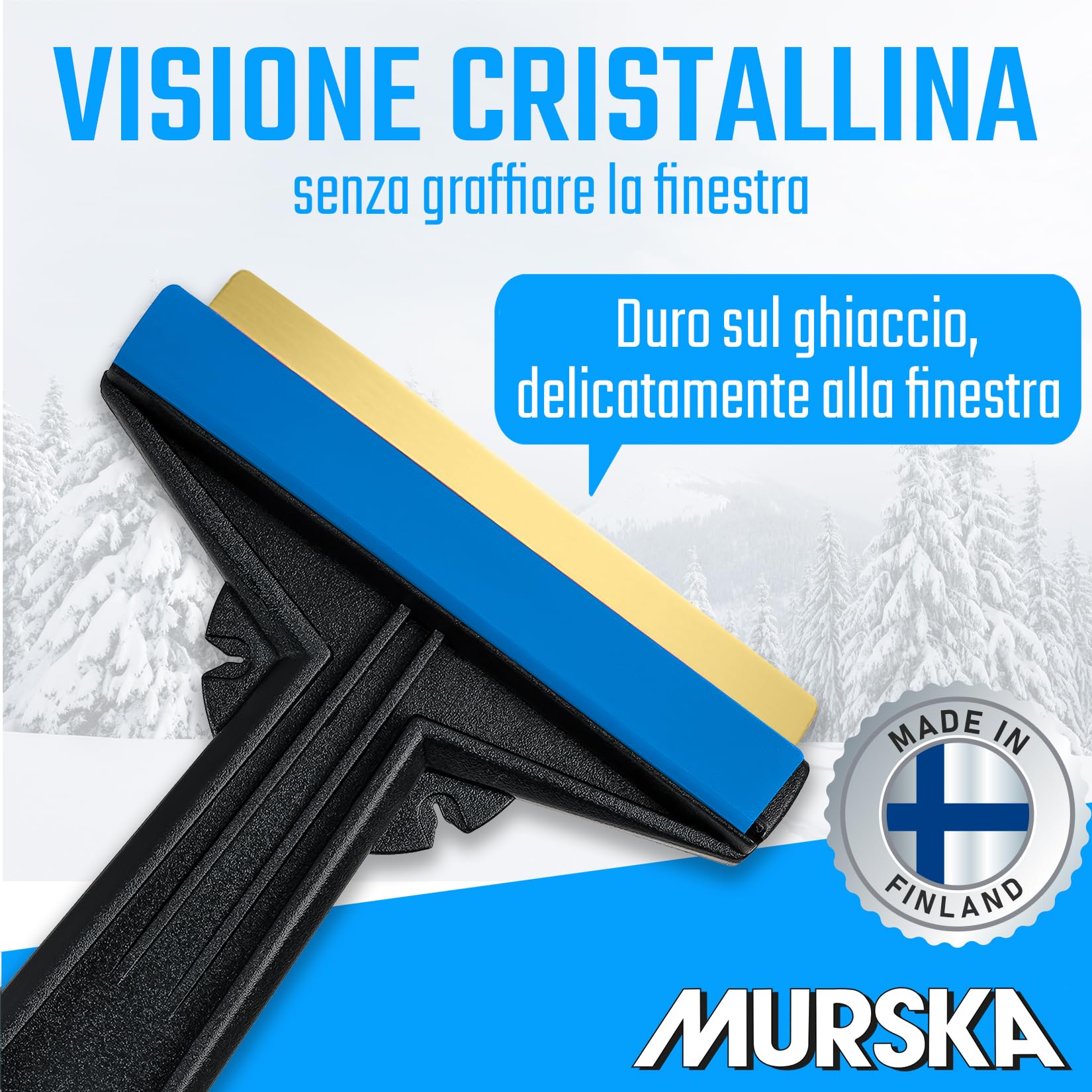 Murska Raschiaghiaccio Auto lama in Ottone A054