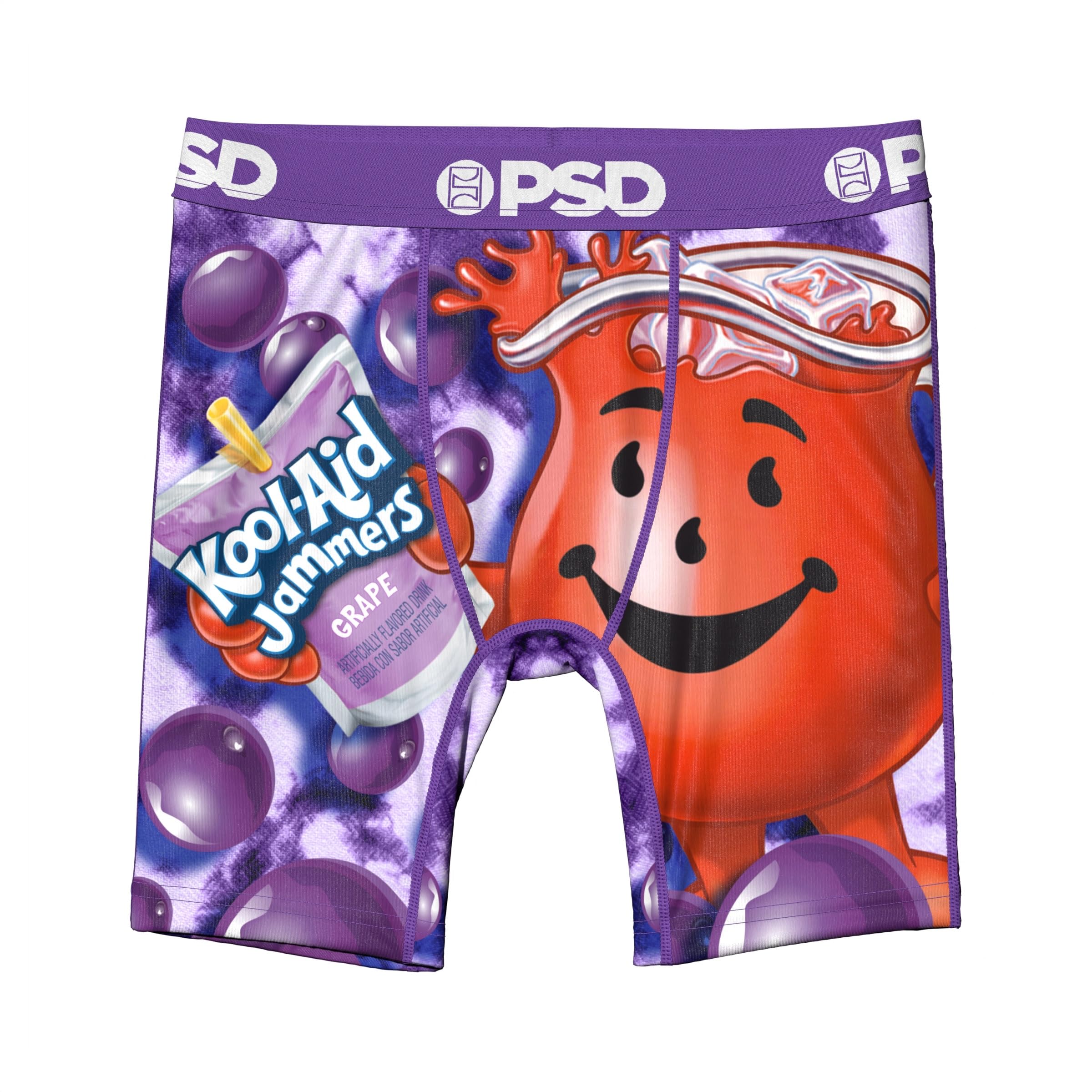 PSD Underwear Youth Boys Boxer Briefs - Kool-Aid Comfortable Active Underwear for Boys Kids Boys Underwear Packs Singles