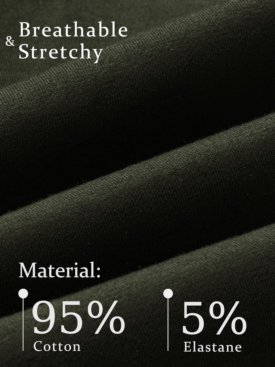 SEVEGO Men's 32"/34"/36"/38" Tall Inseam Lightweight Cotton Joggers Extra Long Sweatpants Athletic with Zipper Pockets - Image 3