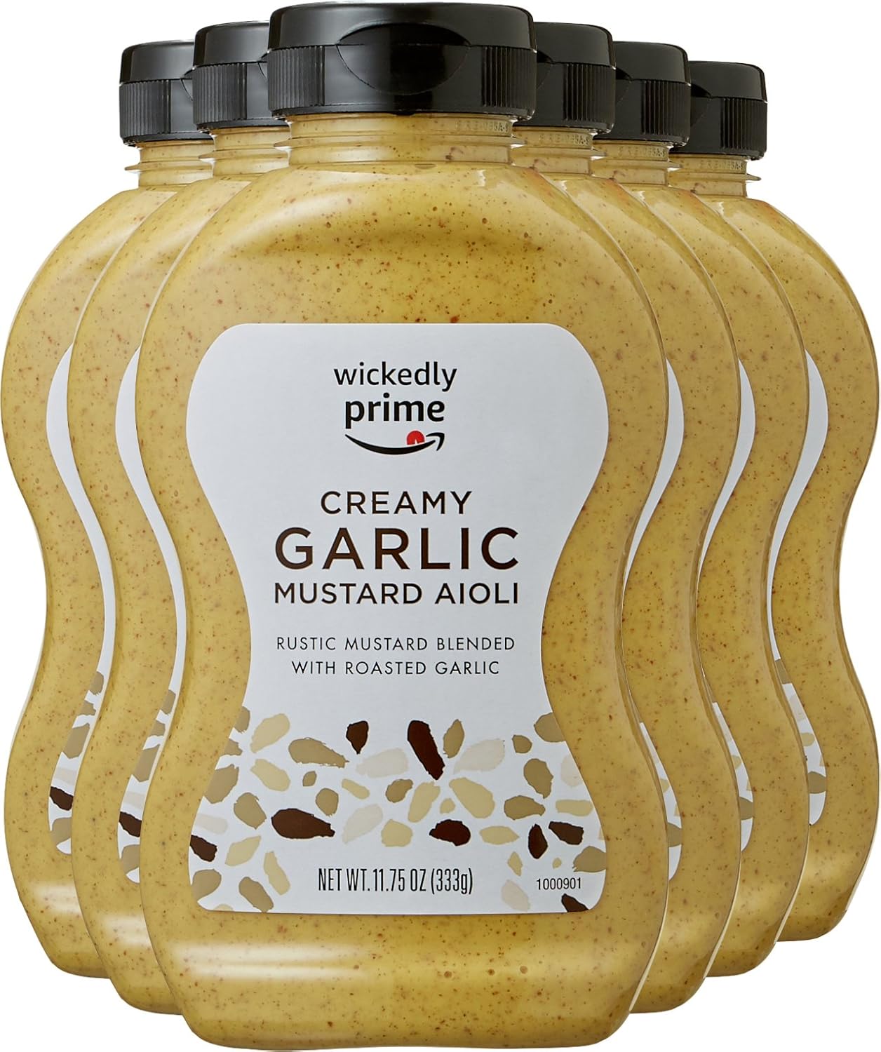 Amazon Brand Wickedly Prime Mustard, Garlic Aioli, 11.75
