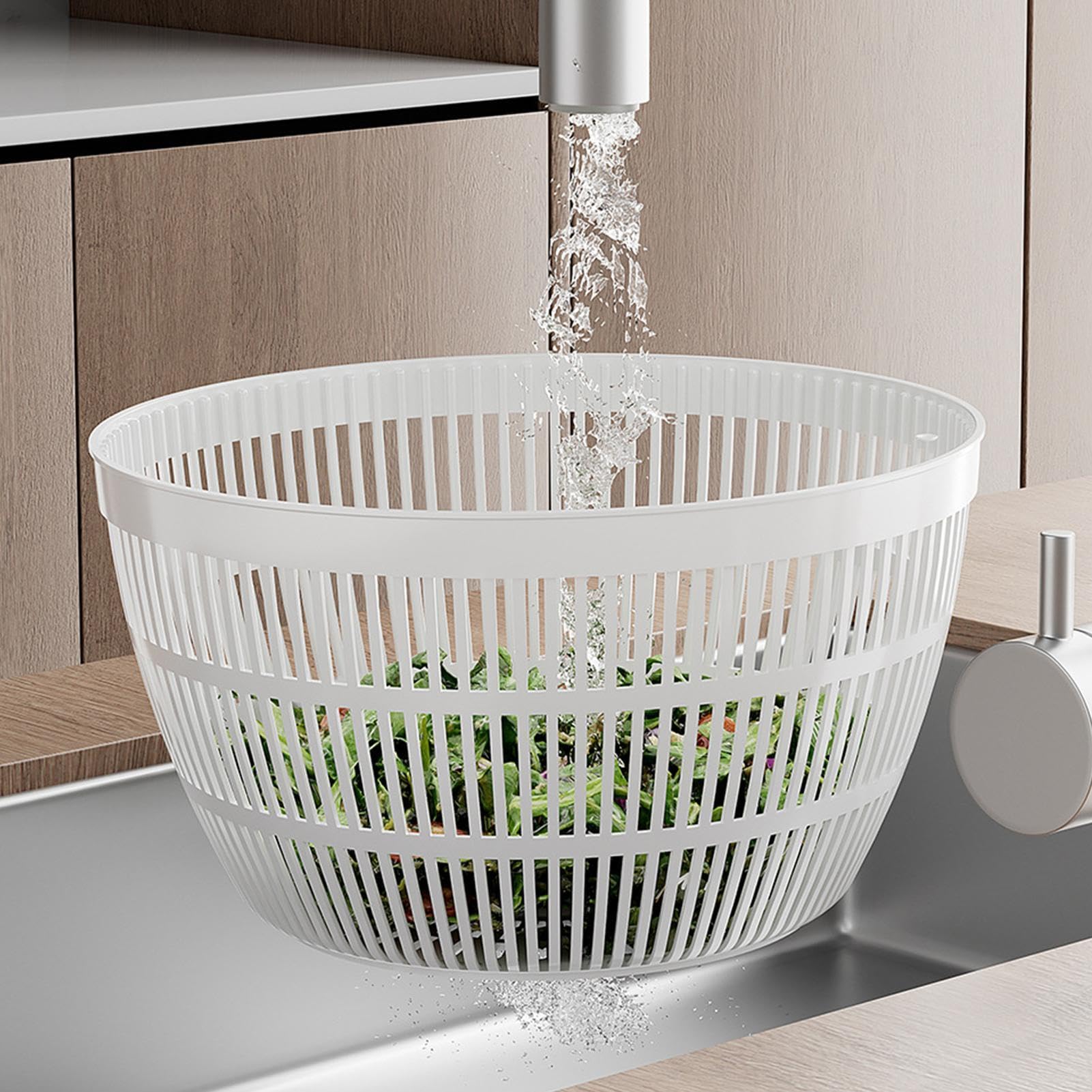 Centrifuga per verdure, 5 l, manuale, portatile, per lavare e asciugare