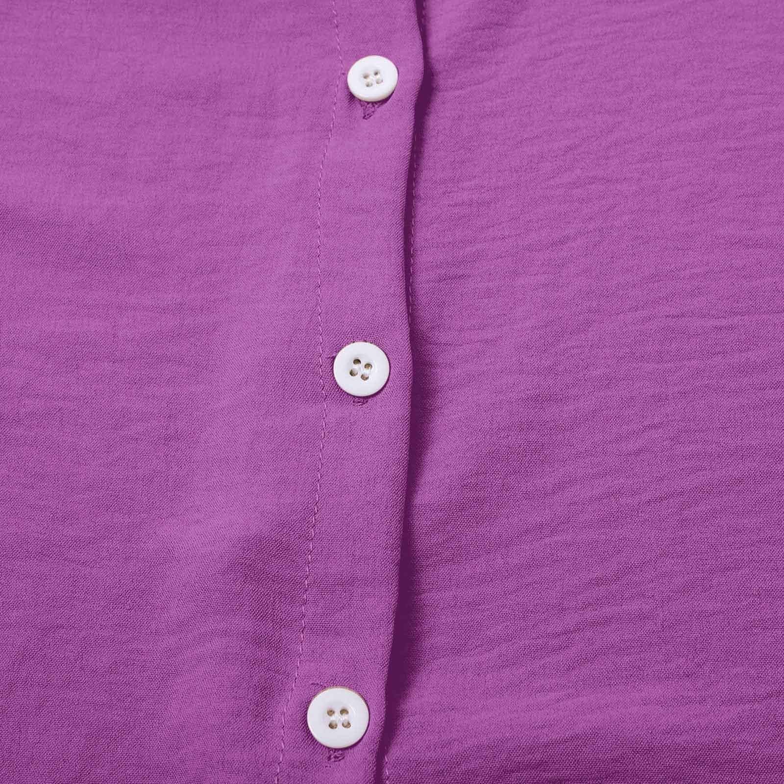 Camicie di lino alla moda con bottoni a maniche lunghe per le donne con risvolto Primavera 2026 Estate Classica Tunica di garza con colletto Vcation Abiti in cotone lino fidanzato Camicette casual