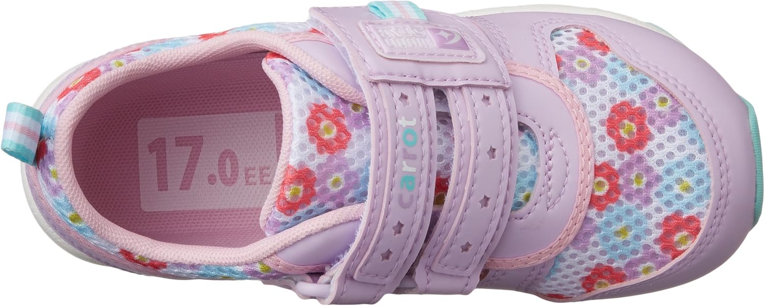 [キャロット]スニーカー 運動靴 2E/3E 幅広 14~21cm 0.5cm有 キッズ 男の子 女の子 CR C2146,2175