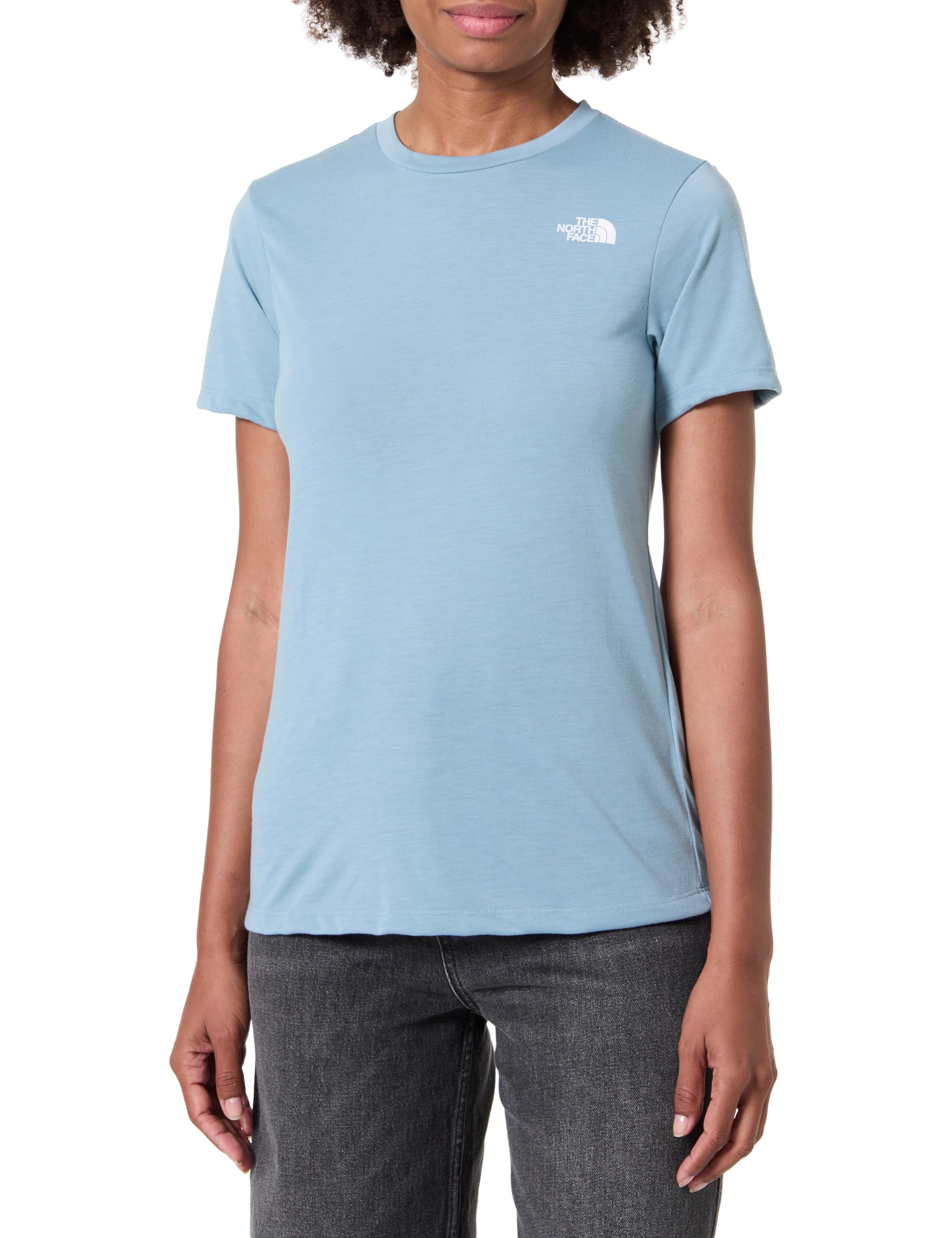 The North Face Women's Foundation Vertical Graphic T-Shirt, Shallow Blue, XL