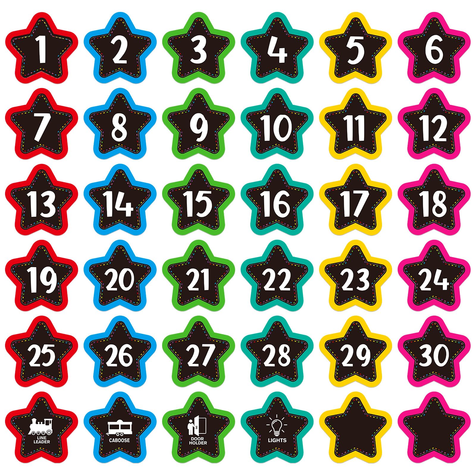 amazon-com-petcee-classroom-line-up-stickers-36pcs-star-line-up-spots-for-classroom-floor-4-floor-decals-number-stickers-for-preschool-elementary-school-number-dots-markers-for-school-teaching-supplies for Free Printable Line Up Spots Amazon.com: PETCEE Classroom Line Up Stickers - 36PCS Star Line Up Spots for Classroom Floor 4