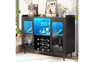 Convenience at Your Fingertips: Wine Bar Cabinet with Power Outlet