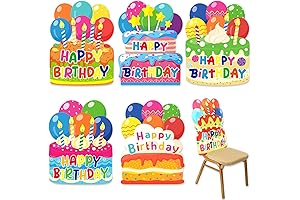 Trendy 6-Pack Birthday Chair Cover for a Vibrant Classroom