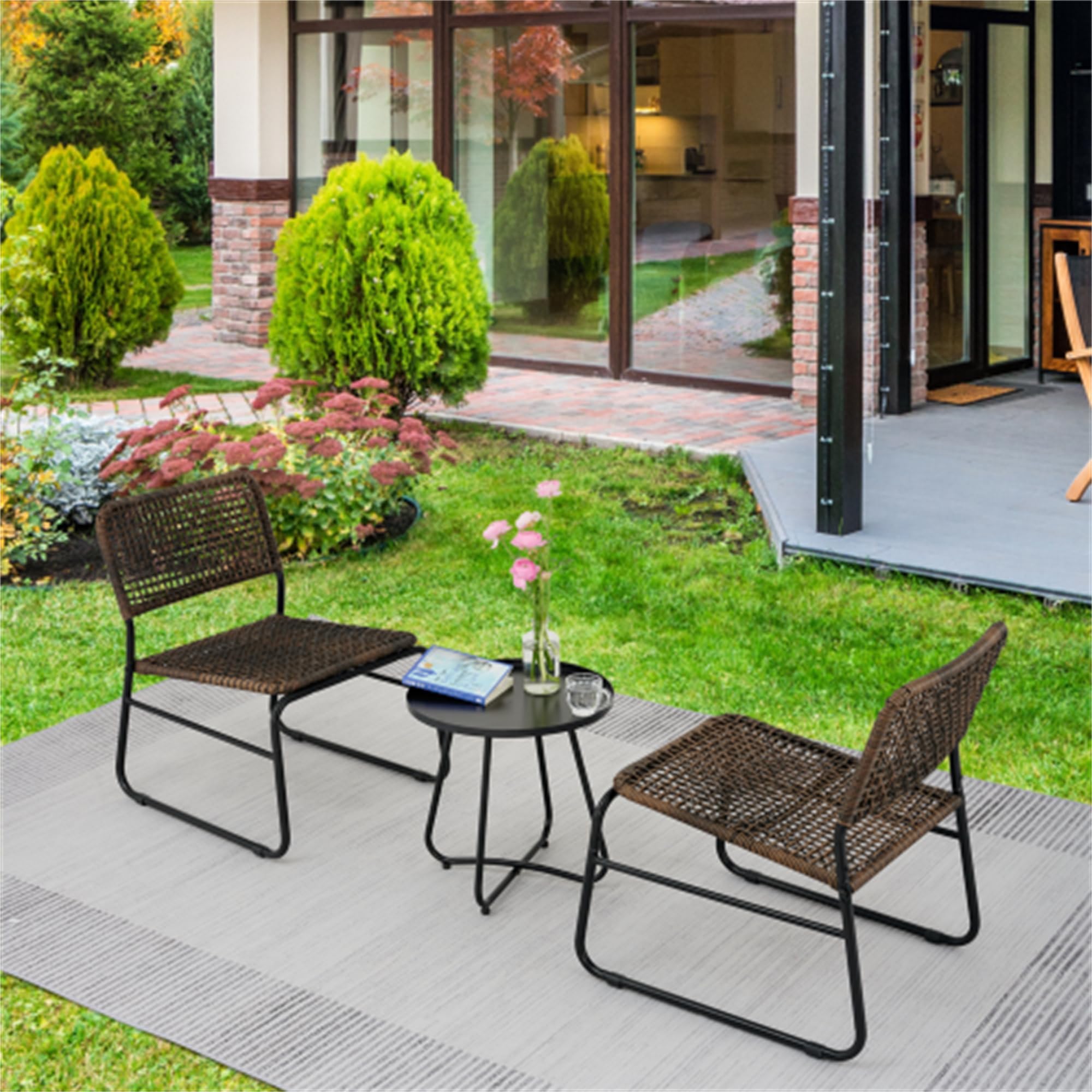 armless metal patio chairs