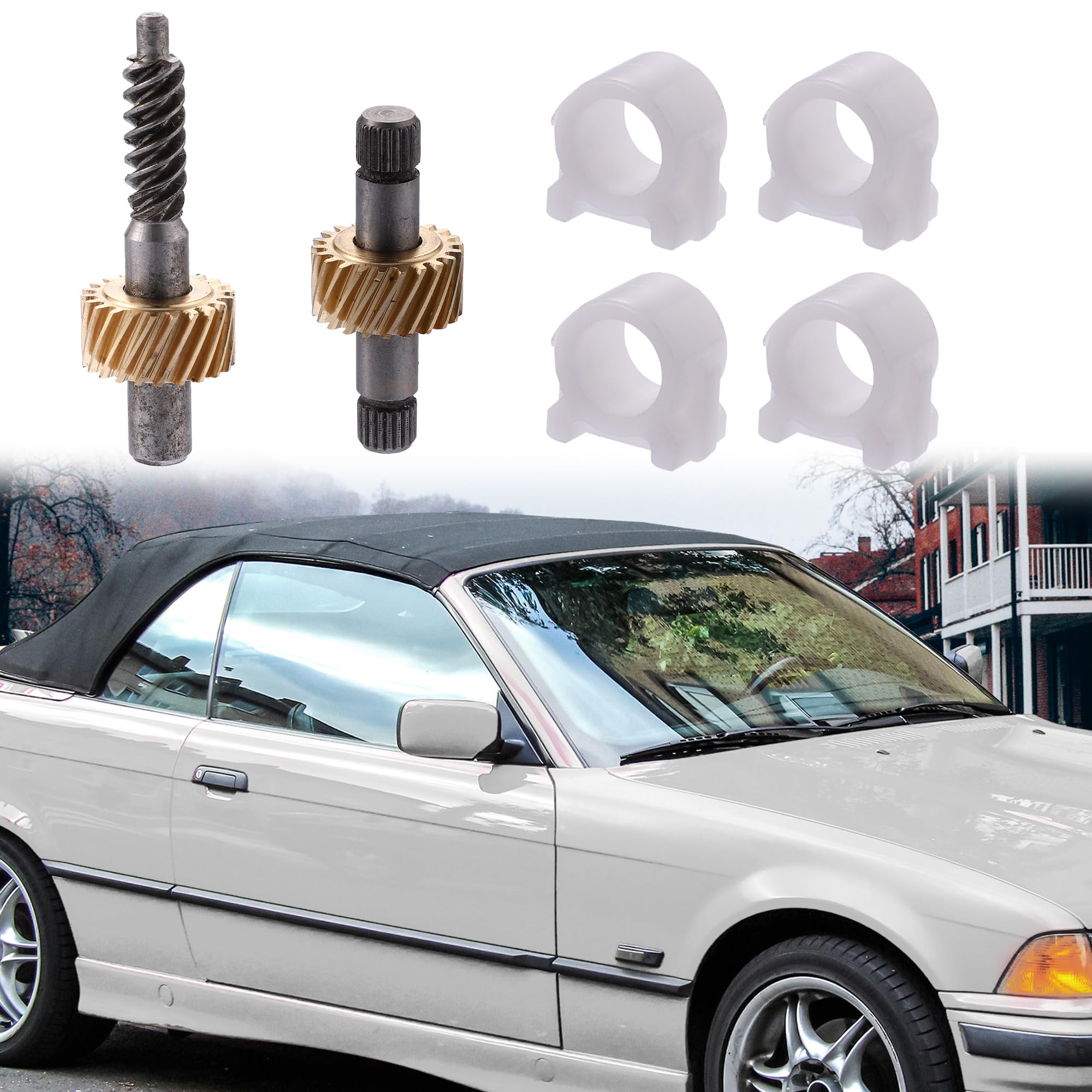 X AUTOHAUX Auto Cabrio Verdeck Verriegelungsmotor Getriebe Reparatursatz für 67618370816