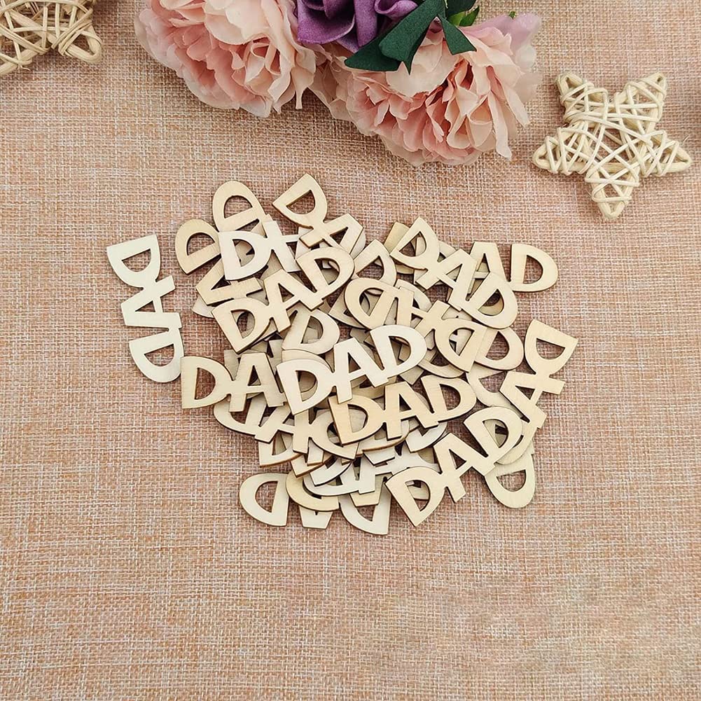 YJSDDNTY Kit Lettere In Legno MAMA PAPA – 30 Cm Ciascuna, Con Colori E Pennelli, Attività Fai Da Te Bambini - 4