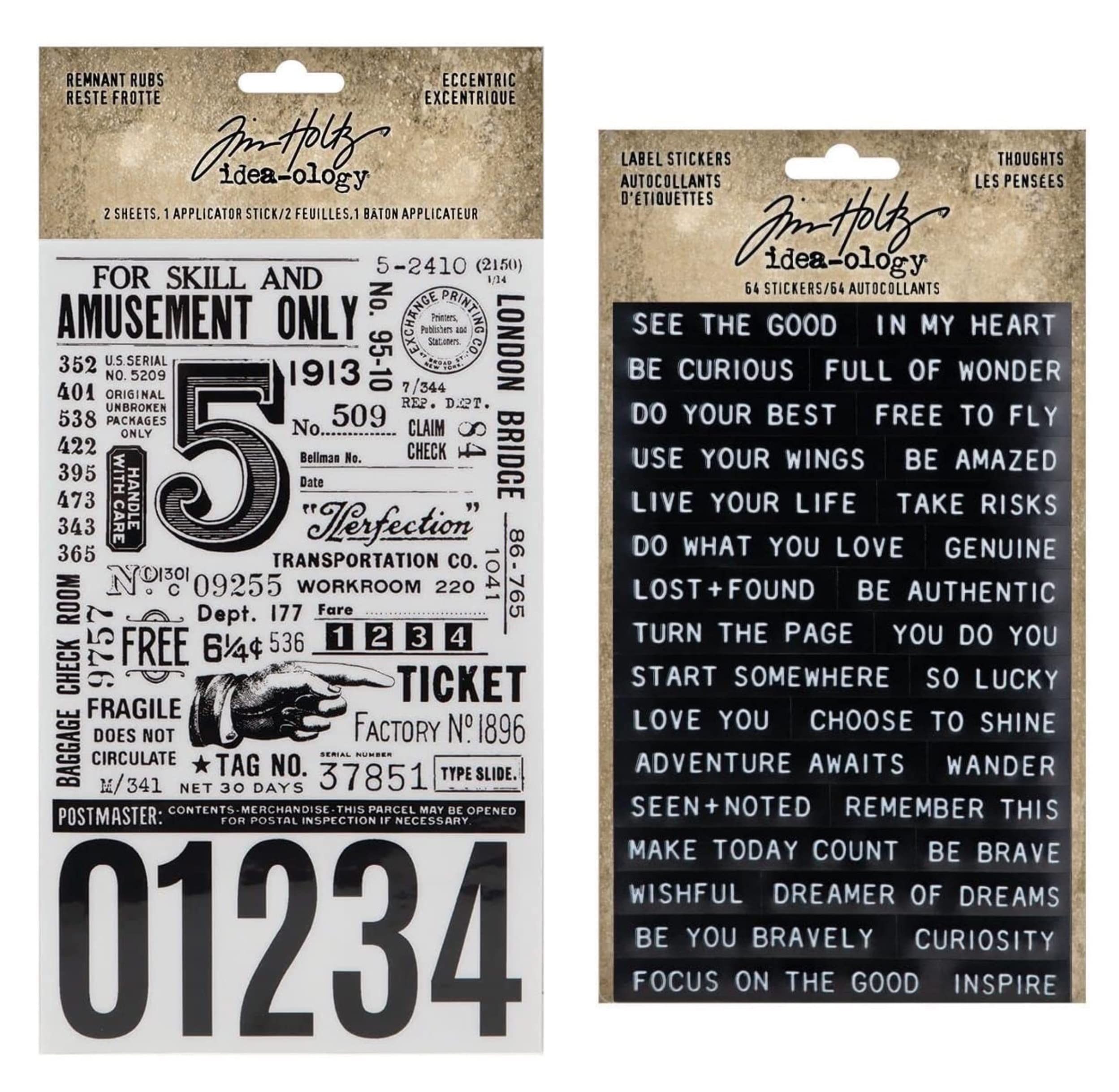 Autocollants Tim Holtz pour exprimer vos émotions à travers l'art du papier