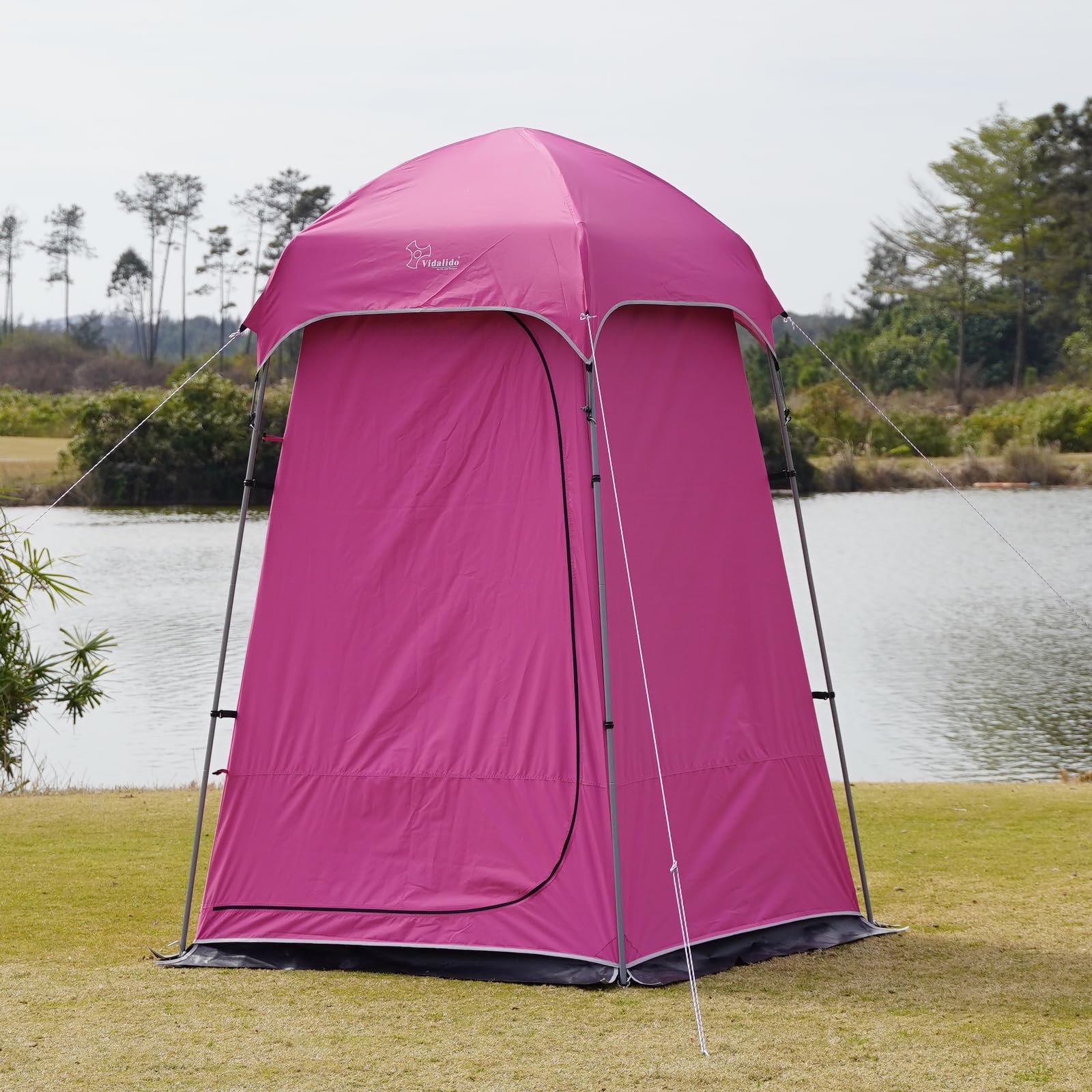 Vidalido Camping Duschzelt Sichtschutz Zelt Tragbare Outdoor-Duschen Zelte für Camping mit Boden, Camping Sichtschutz Unterstände Badezimmer Toilettenzelt