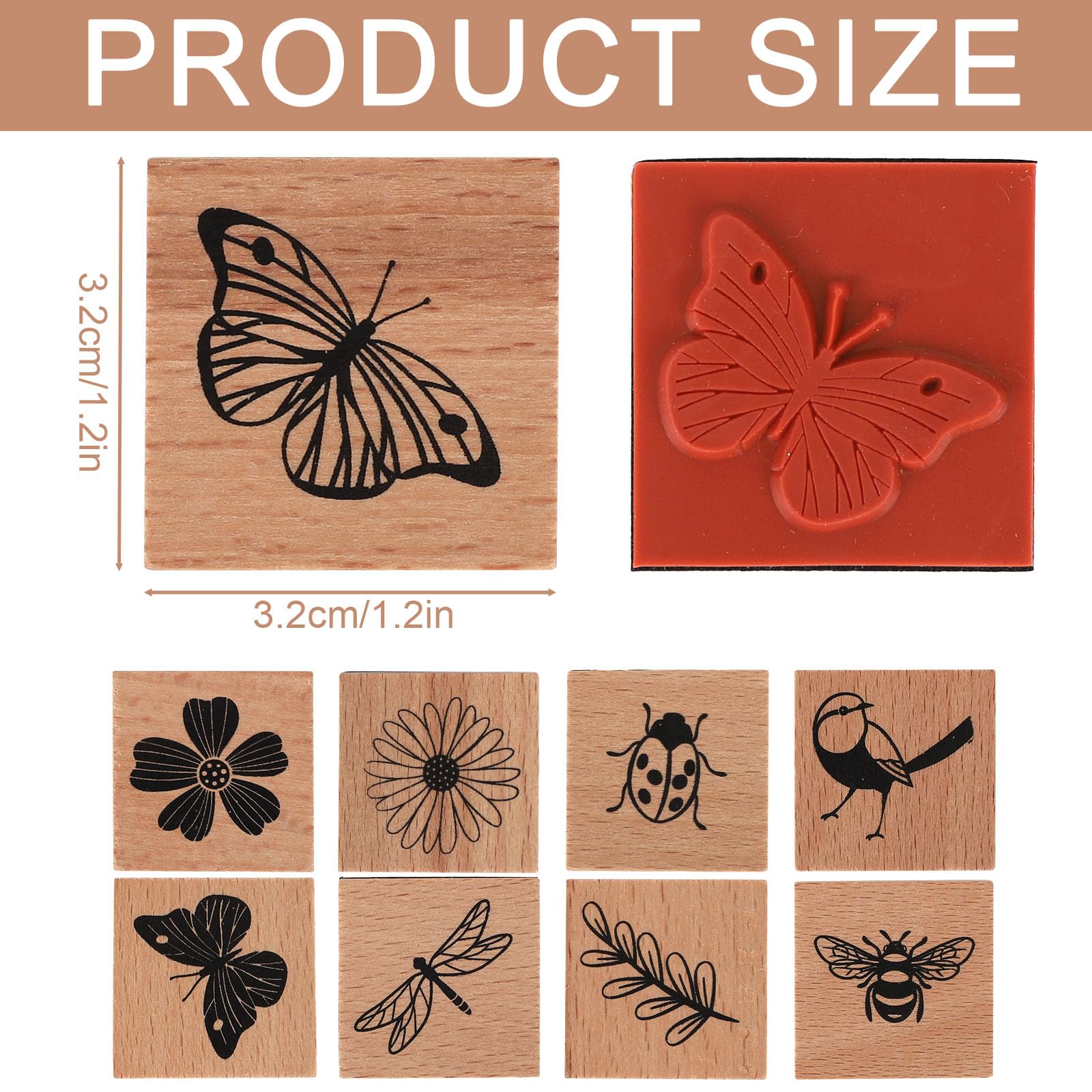 Tampon en Silicone motif abeille et tournesol, car... - Grandado