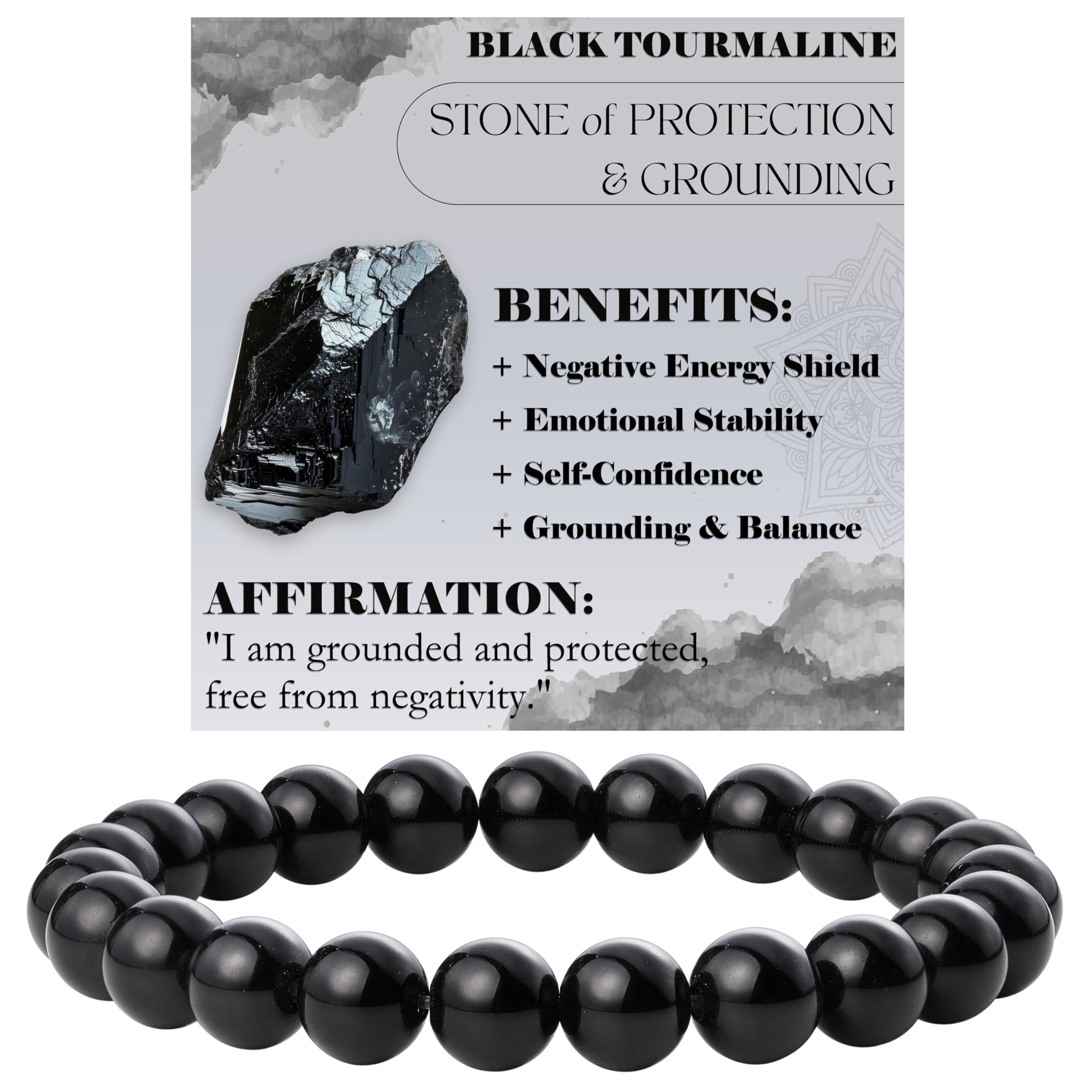 Bivei 8mm Beaded Bracelets for Women Handmade Semi Precious Natural Stone Stretch Elastic Jewelry Yoga Protection Gifts