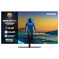 Philips Ambilight 42OLED820 4K OLED Smart TV - Display 42’’ con processore P5 AI Perfect Picture Ultra HD
