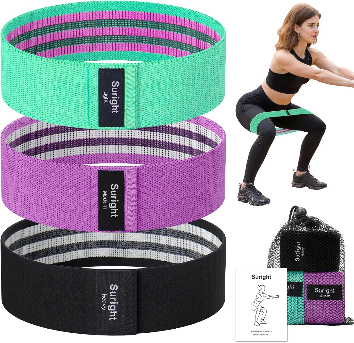 Resistance Bands - Exercise Band Pull Up Assist Bands, Stretch Resistance Band, Exercise bands, Power-lifting Bands for Resistance Training, Ideal for Home Workouts