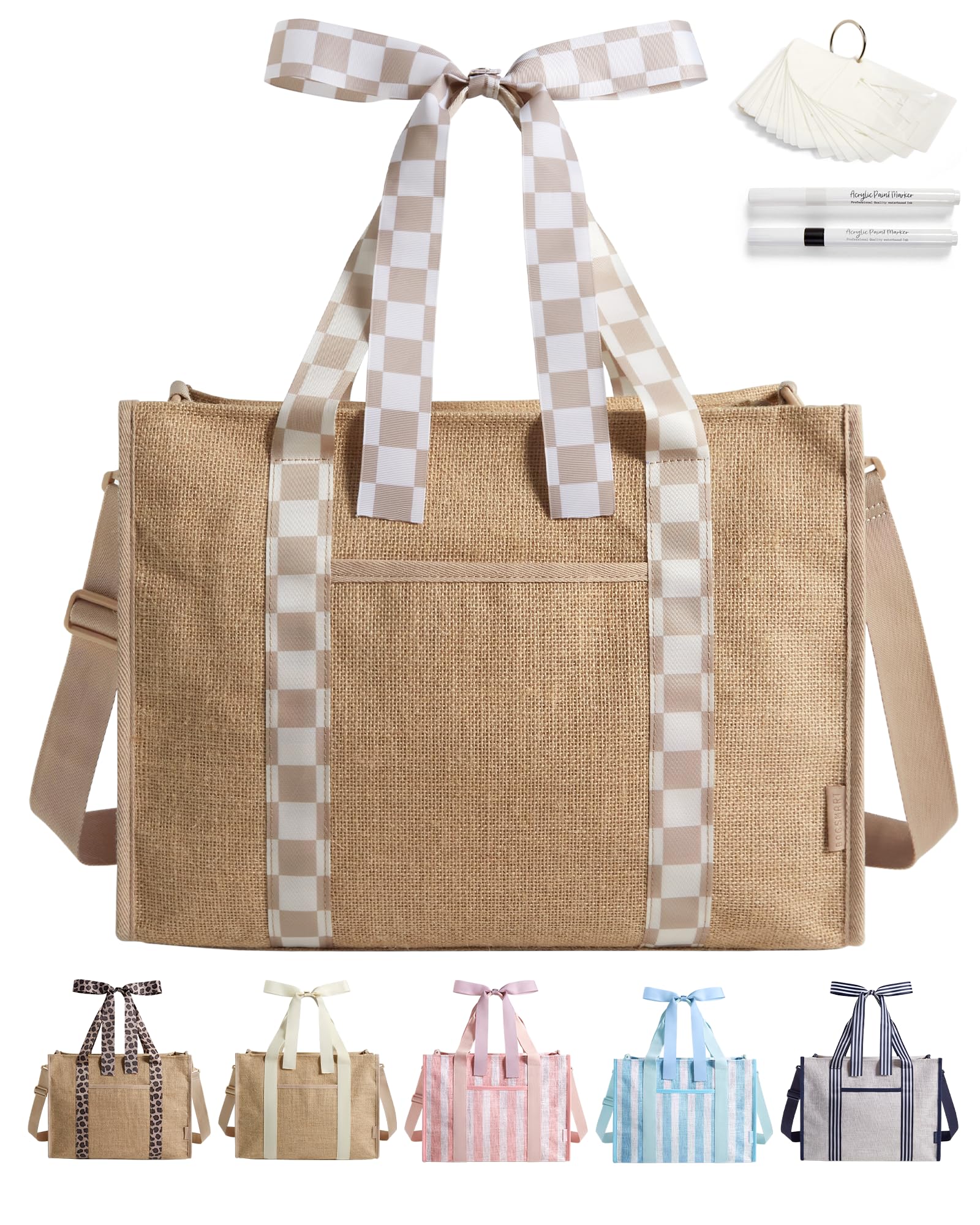 BAGSMART Beach Tote Bag - travel totes | Mubboo
