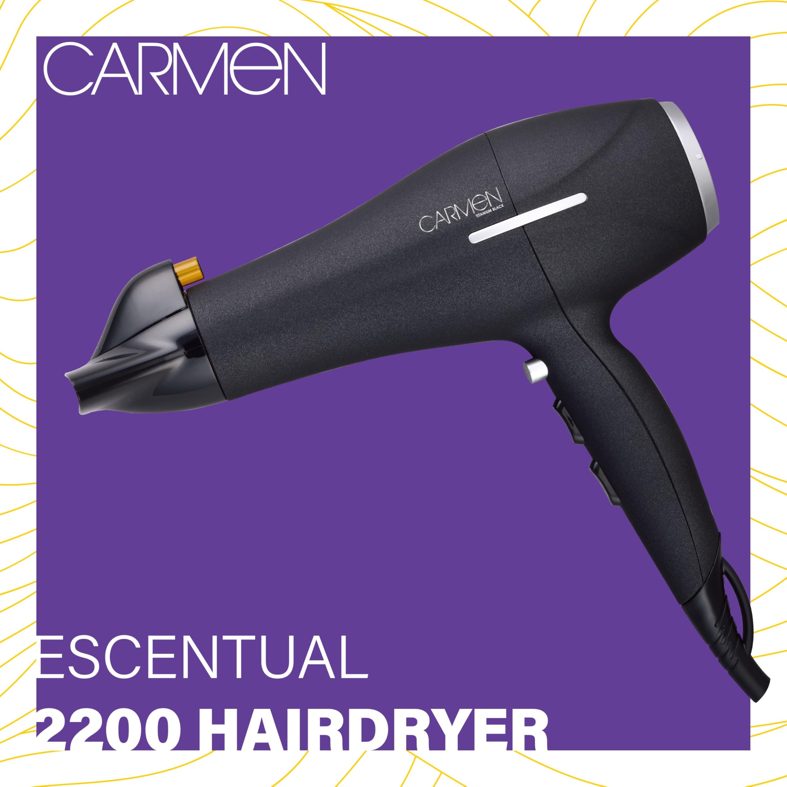 Carmen SEL-5168 Keratin Pro Escentual 2200W Hair Dryer with Argan