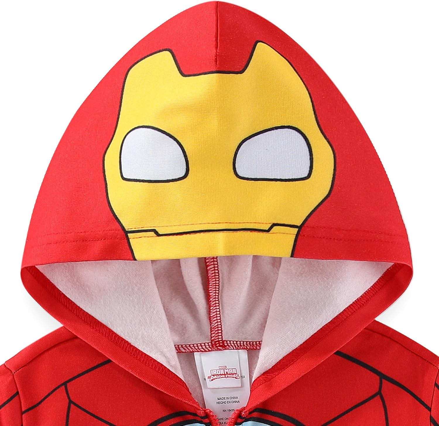 Marvel Iron Man Spider-Man Miles Morales Boys Zip Up Hoodie for Toddler and Big Kids - Image 2
