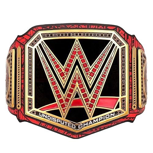 Club Enterprise New Roman Reigns 1,316 Days Signature Series Championship Title Belt Adult Size, Black/Red, adult/size