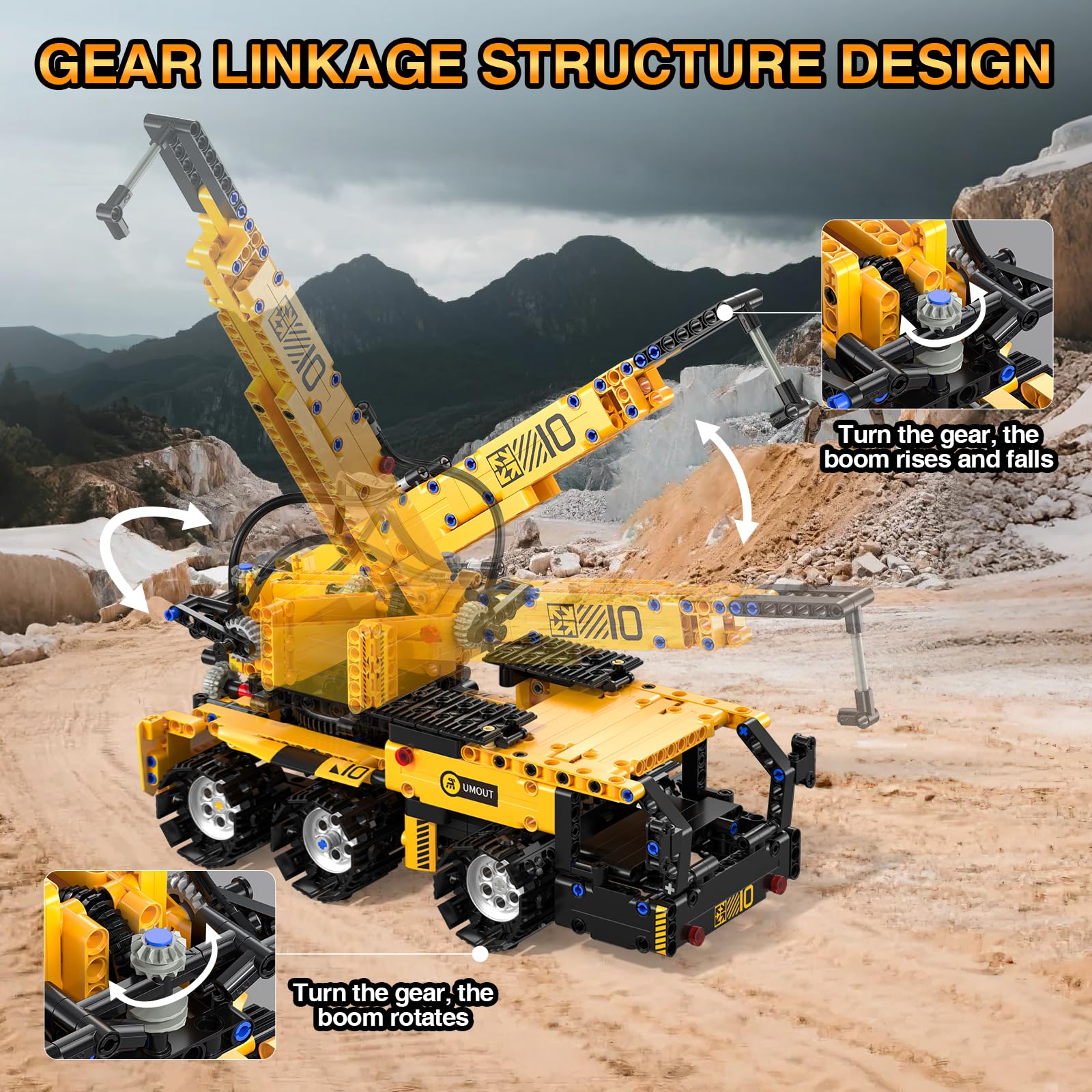 Technic Robot Building Sets, 535PCS 5-IN-1 RC Robot and Car, Remote and App Controlled Building Kit - Image 4