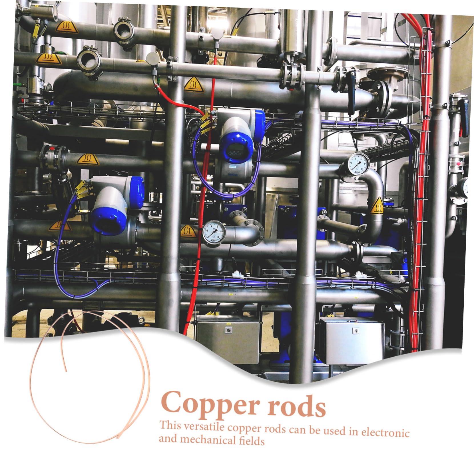 FUNOMOCYA Copper Row Bus Bar Copper Bus Bar DIY Copper Bar for DIY Copper Flat Bus Bar Copper Rod Copper Bus Rod Flat Copper Bus Bar Copper Bus Bar Flat Copper Bar Flat Copper Bars Rose Gold