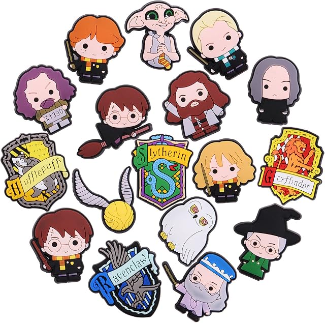 Ainiv Lot of 13-110 PCS Shoe Charms for Clog, Shoes Decorations Wristband Bracelet Party Favors for Girls Boys, Cartoon Shoe Accessories Charms for Croc, Party Decorations, Birthday, Christmas
