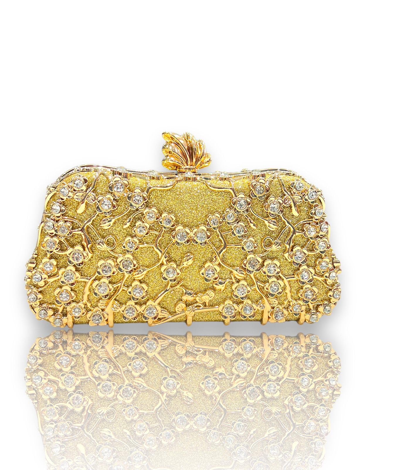BLUE BEADS Womens Small Crystal And Metal Elegant Rhinestone Clutch Evening Purse Night Party Clutch For Wedding Cocktail Party And Special Occasions (Gold) (B0CWLKYPB3) Amazon Price History, Amazon Price Tracker