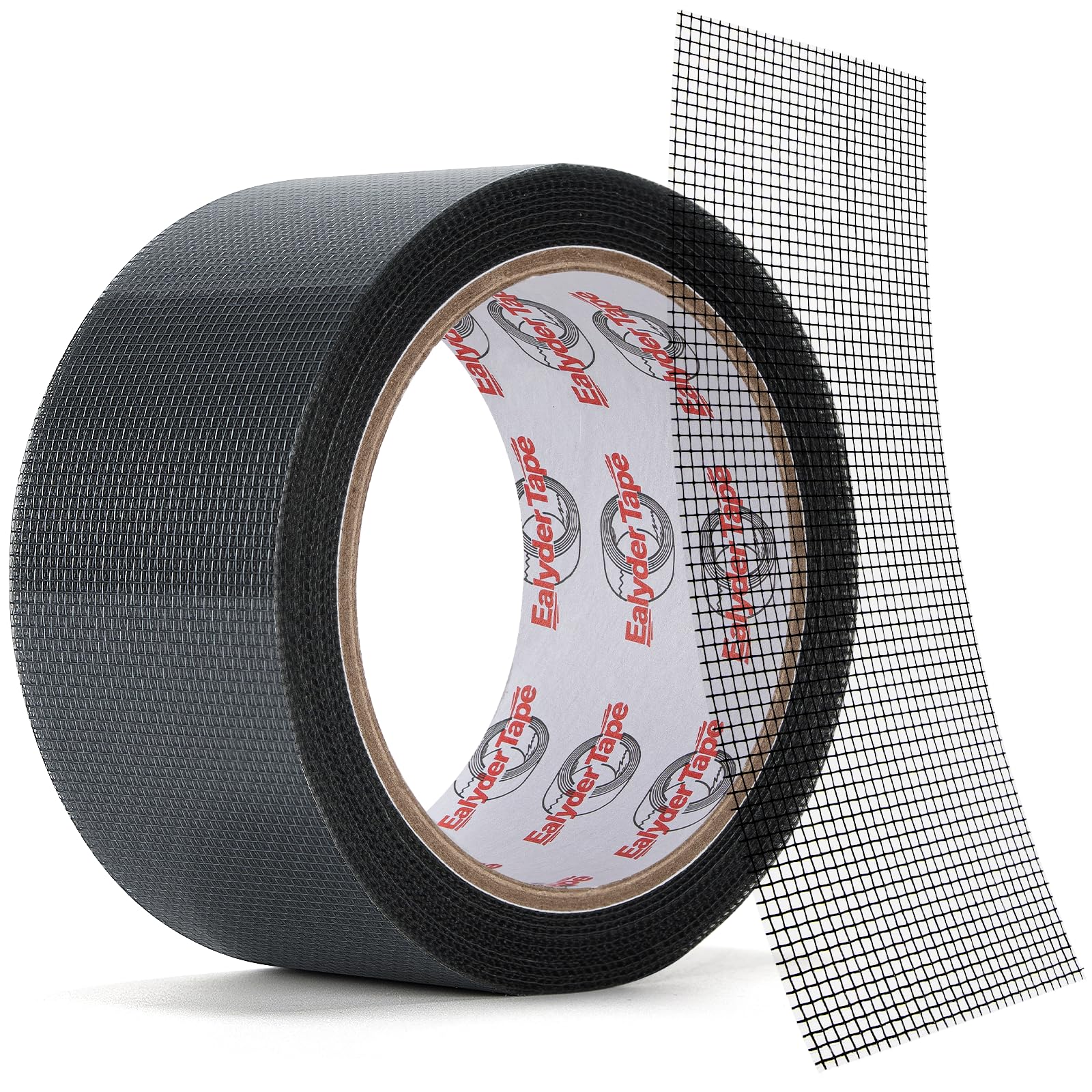 Window Screen Repair Tape 50mm x 9m Black Fiberglass Mesh Strong Adhesive