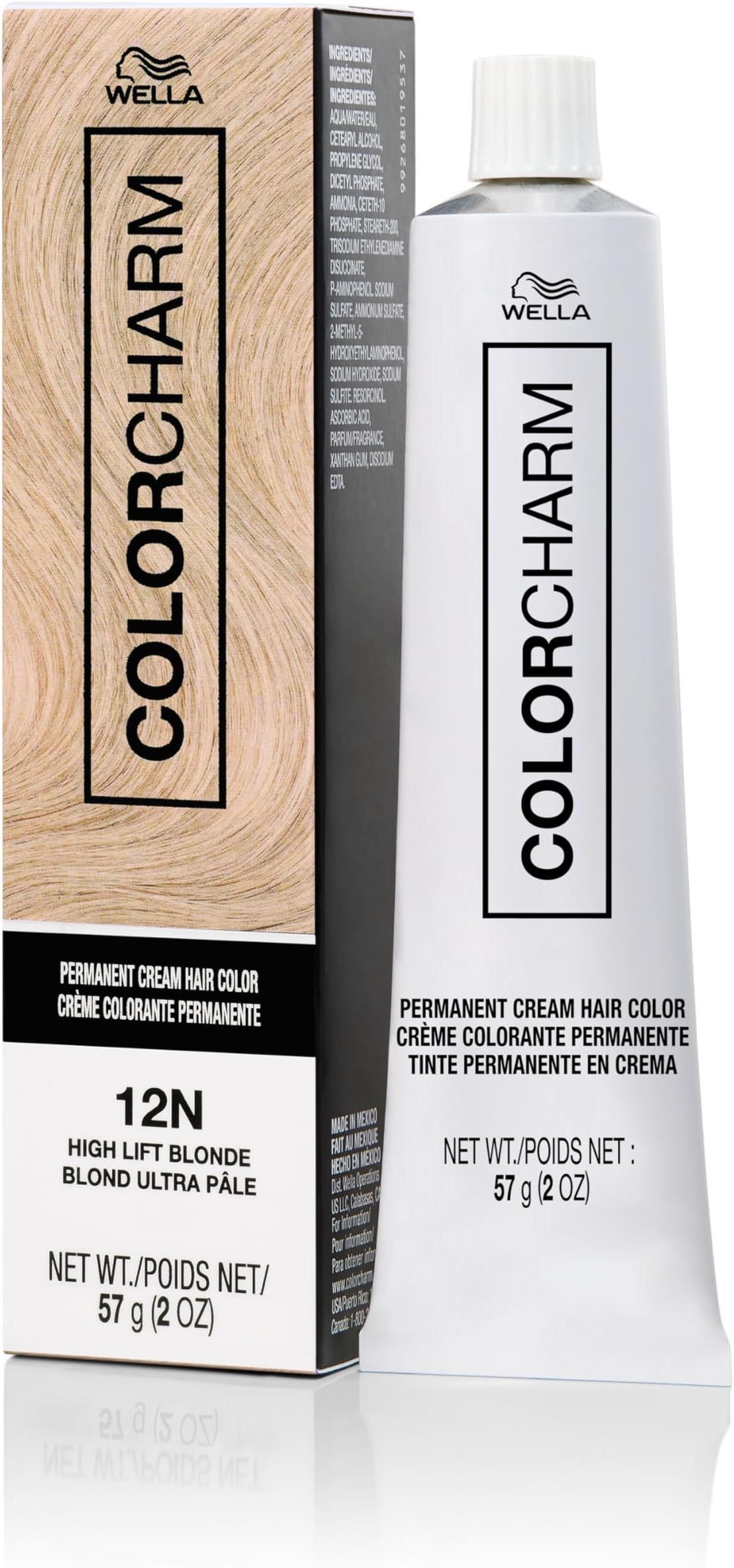 COLORCHARM Permanent Cream Hair Dye | Blonde Hair Color | High Lift, Natural Warm Bronde, Golden Honey Tones | 100% Gray Coverage | Vegan, Free of Phthalates & Parabens | 2 oz.