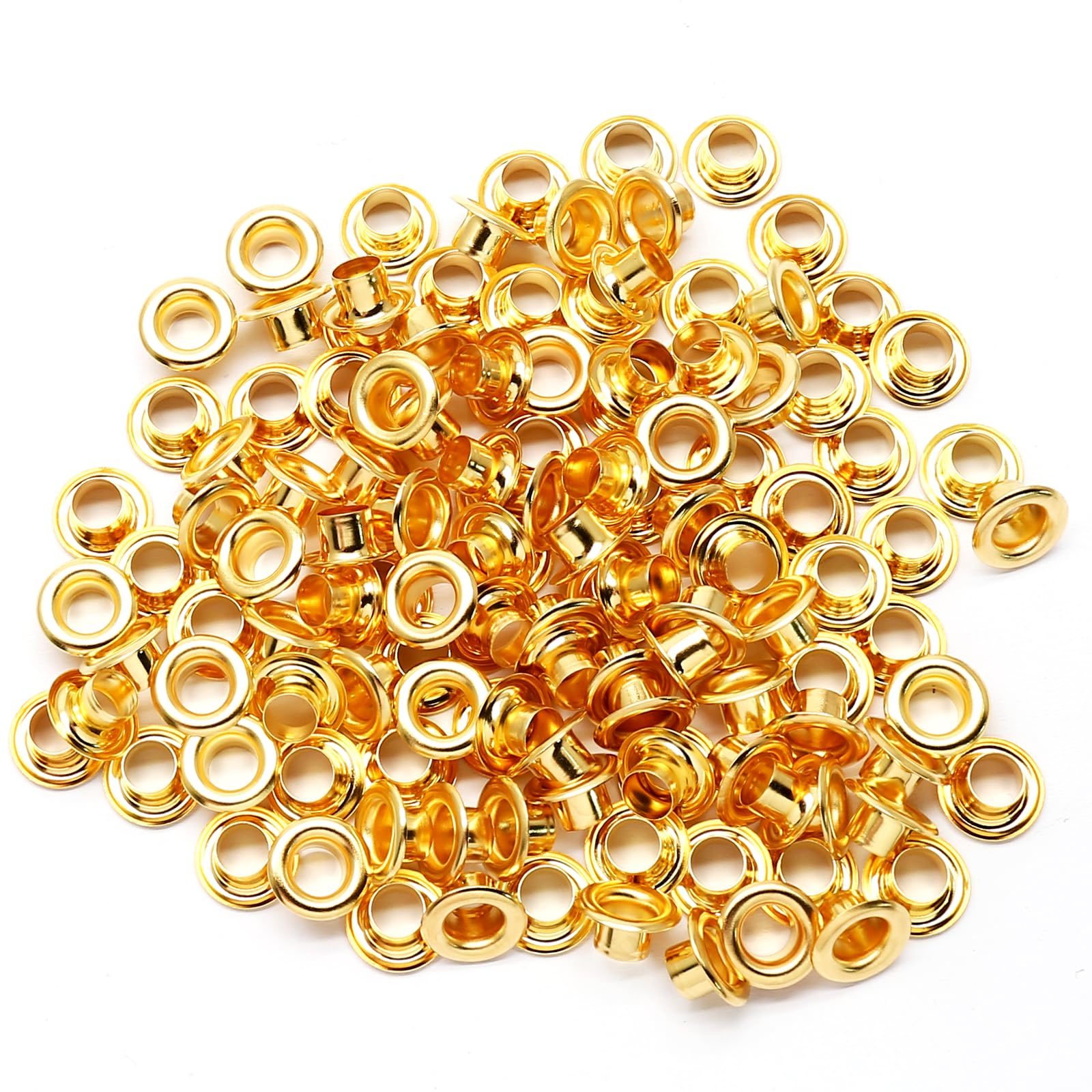 Gold Grommets Eyelets - 200 Pack -7 Gold Grommets Eyelets - 200 Pack -7