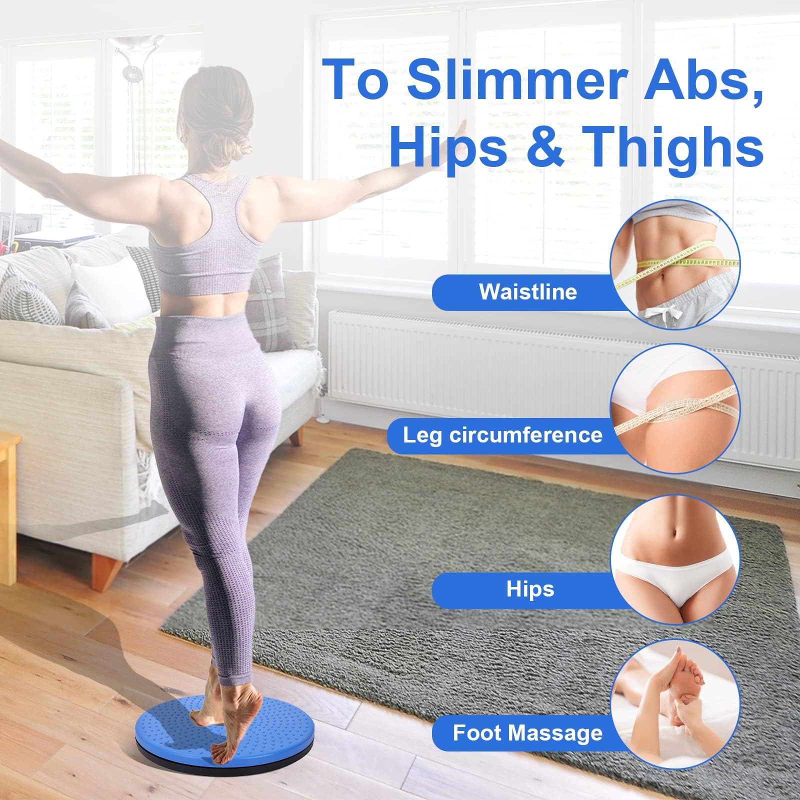 EXID Twist Board Twist Waist, Body Twister, Disco Twist per torcere la Vita, Equilibrio, Rotante, Esercizi di Aerobica, per gli Esercizi di Torsione di Vita e Fianchi, per il Fitness e l'allenamento