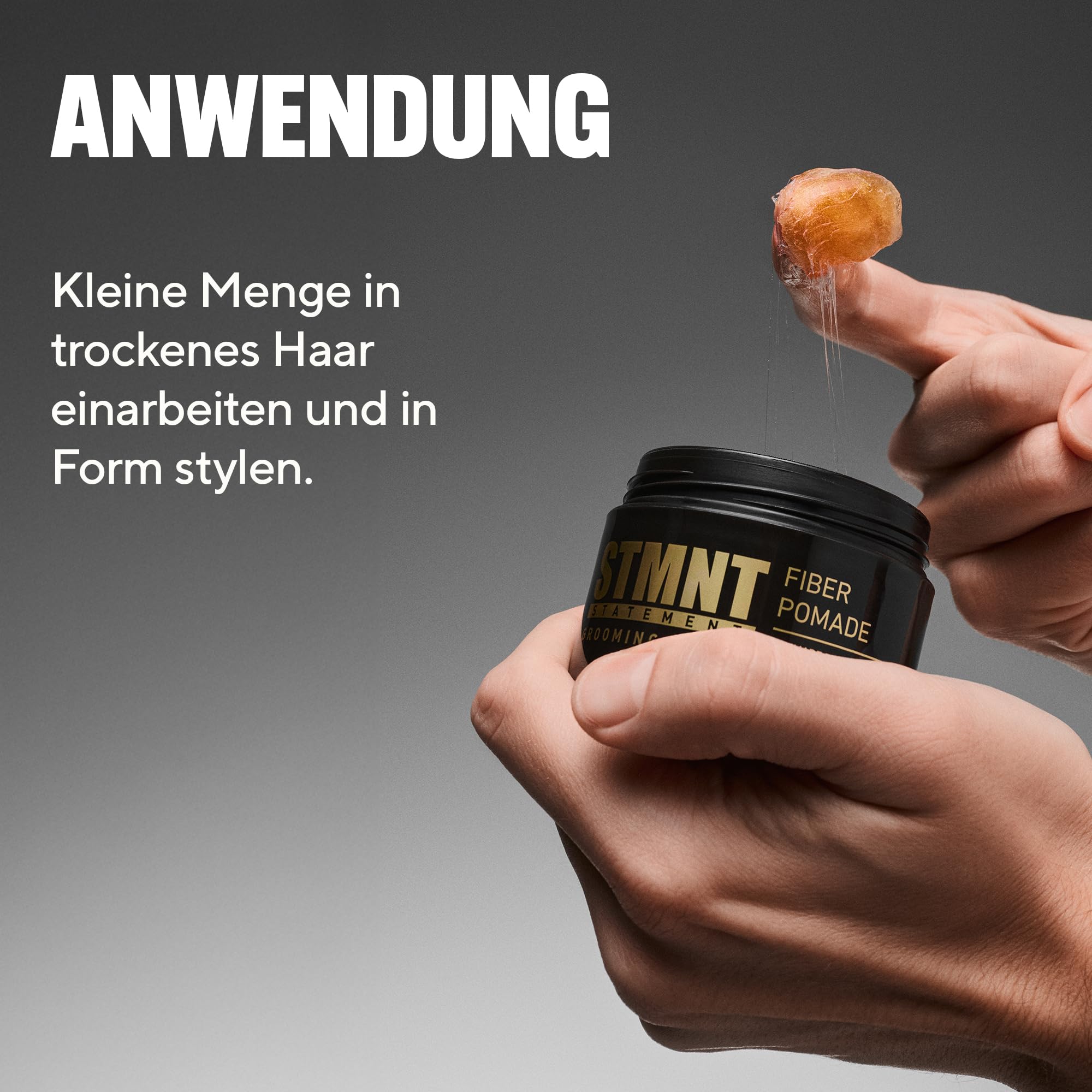 STMNT STATEMENT GROOMING GOODS Fiber Pomade | Starker Halt | Extrem formbare Textur | Halbmattes Finish | Leicht auswaschbar