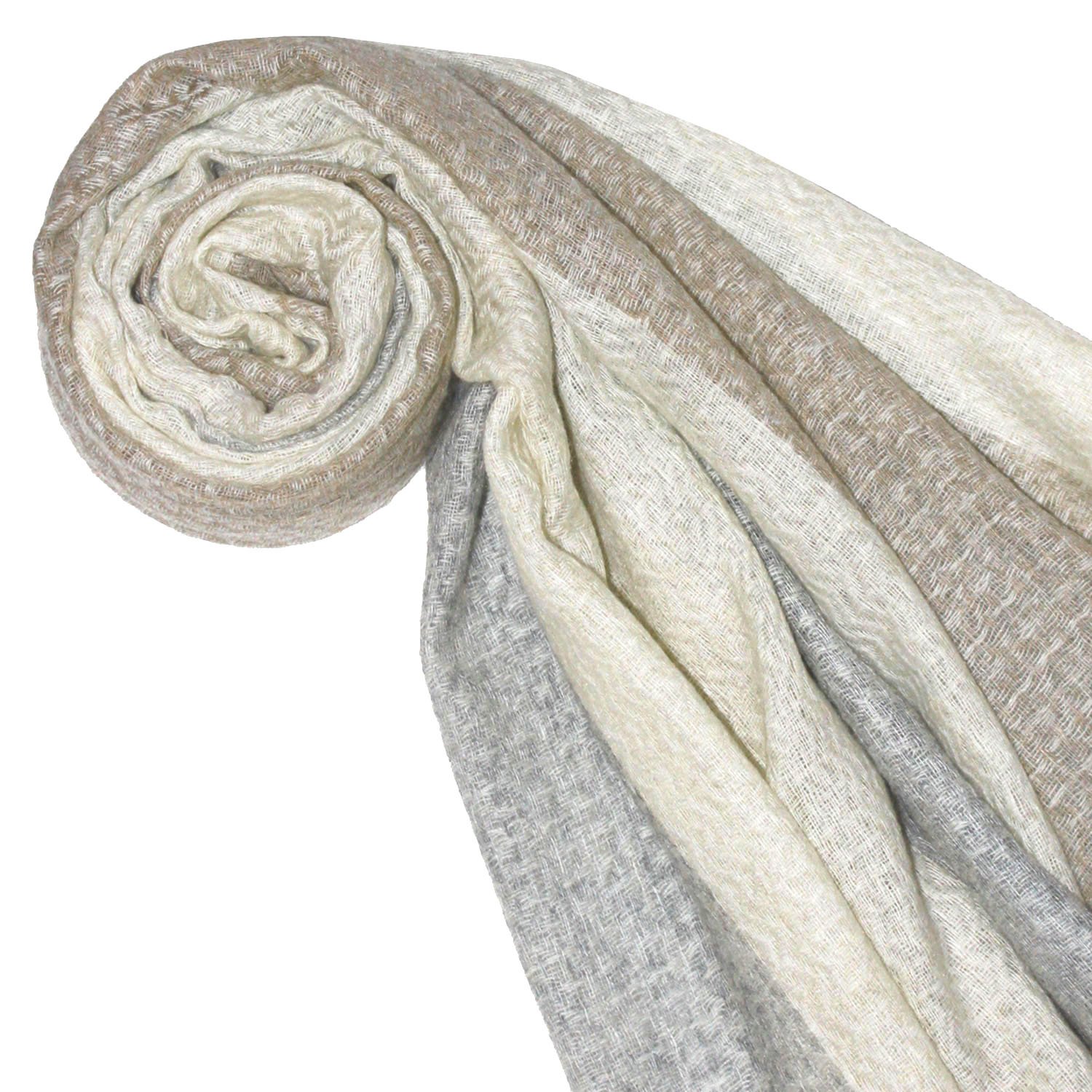 Lorenzo Cana Pashmina Damenschal Schaltuch 100% Kaschmir flauschig leicht Stola Umschlagtuch Kaschmirschal Kaschmirtuch Kaschmirpashmina Naturfaser 78285