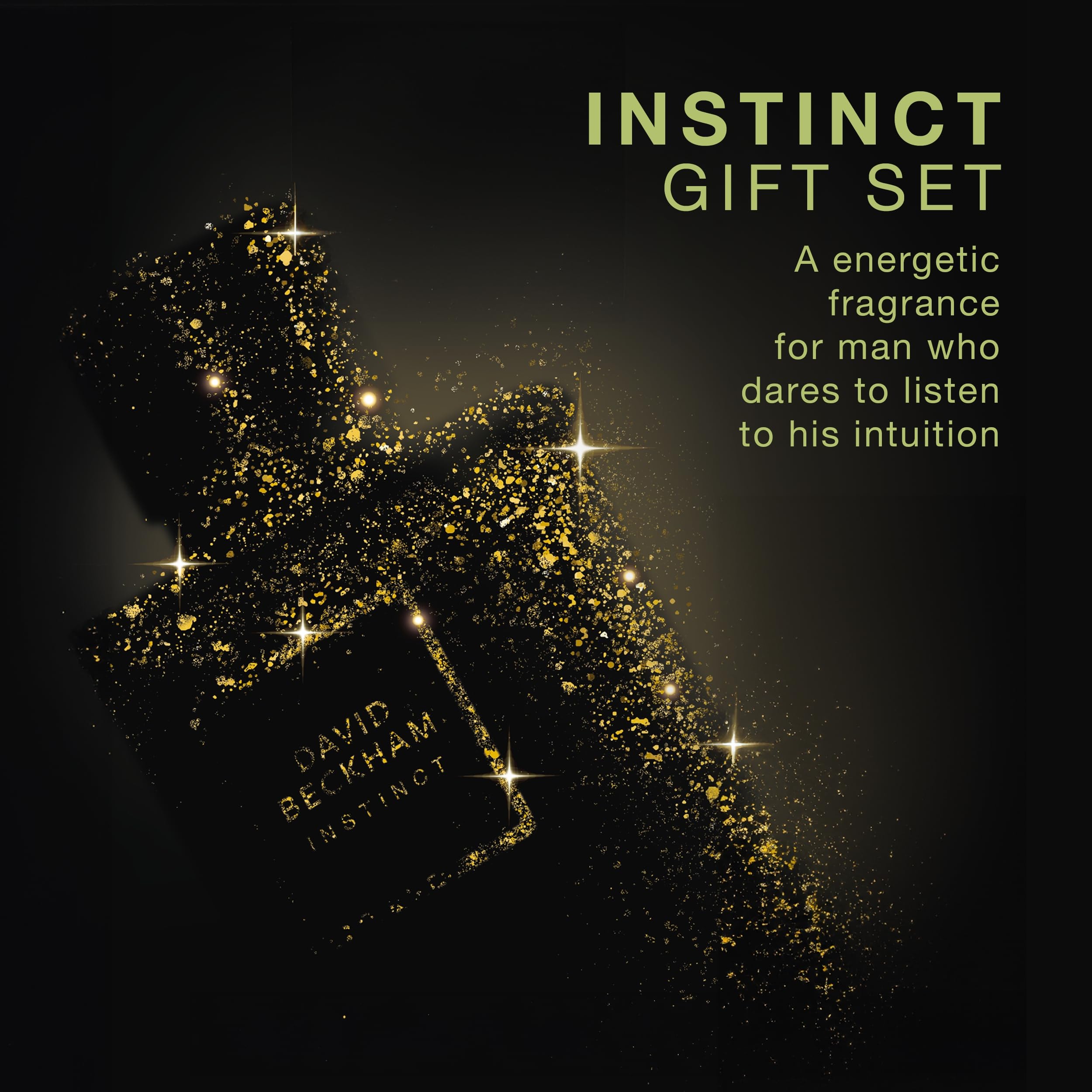 David Beckham Instinct - Set de regalo de perfume y gel de ducha para hombre, aroma a cítricos fougère, 50 ml + 150 ml