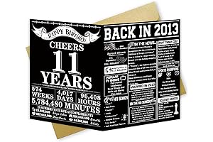 Happy 11th Birthday Card