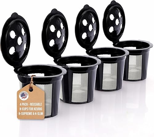 PureHQ - Tazas K reutilizables para Keurig Supreme, K Supreme Plus, K Slim, K-Brew Chill, K Duo Hot and Iced Gen 2 por PureHQ – Kcup recargable para