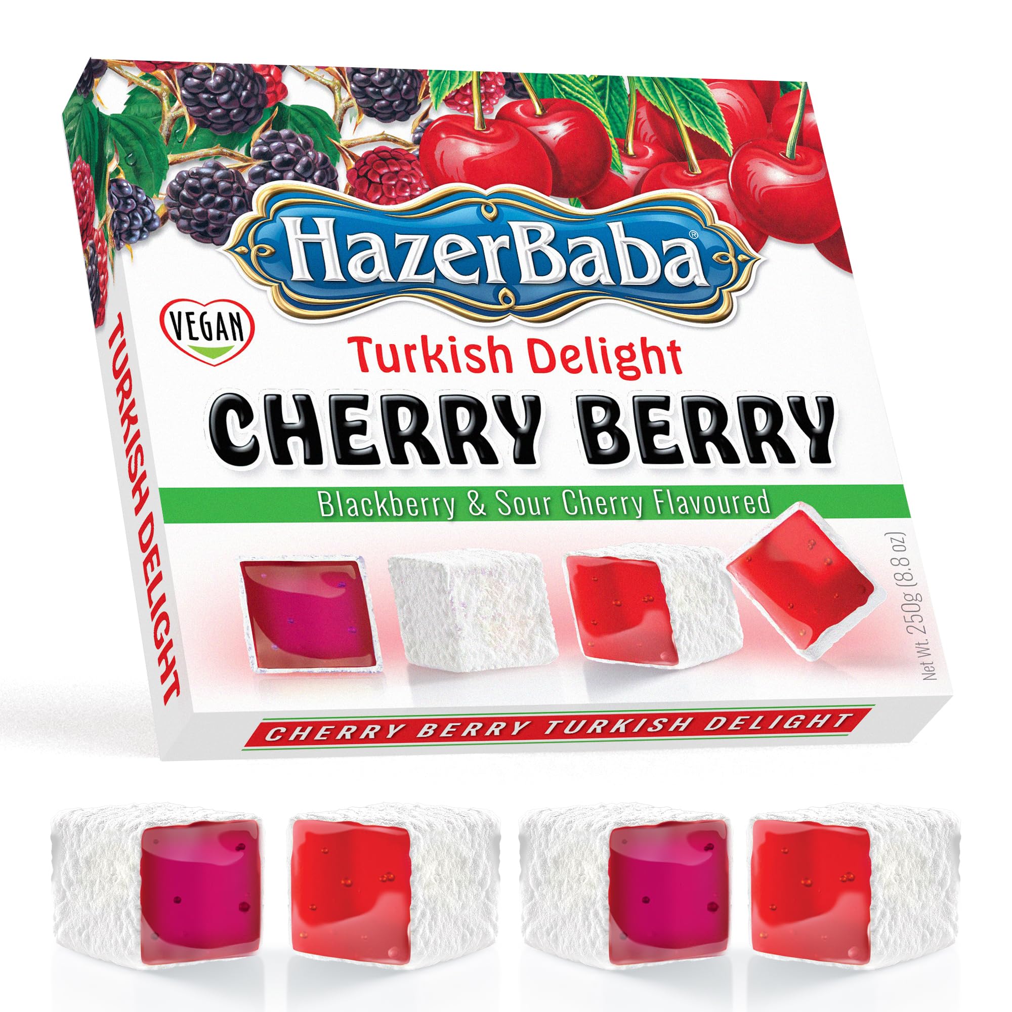 Amazon.com : Hazer Baba Turkish Delight Candy, Blackberry & Sour