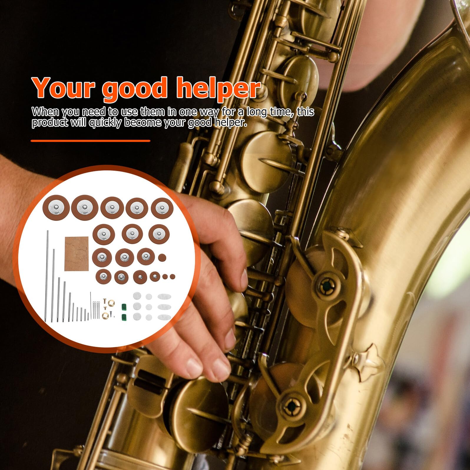 HEMOTON Kit Riparazione Sassofono Contralto Viti e Accessori per Manutenzione Strumenti a Fiato Parti di Ricambio Professionale per Sax Contralto