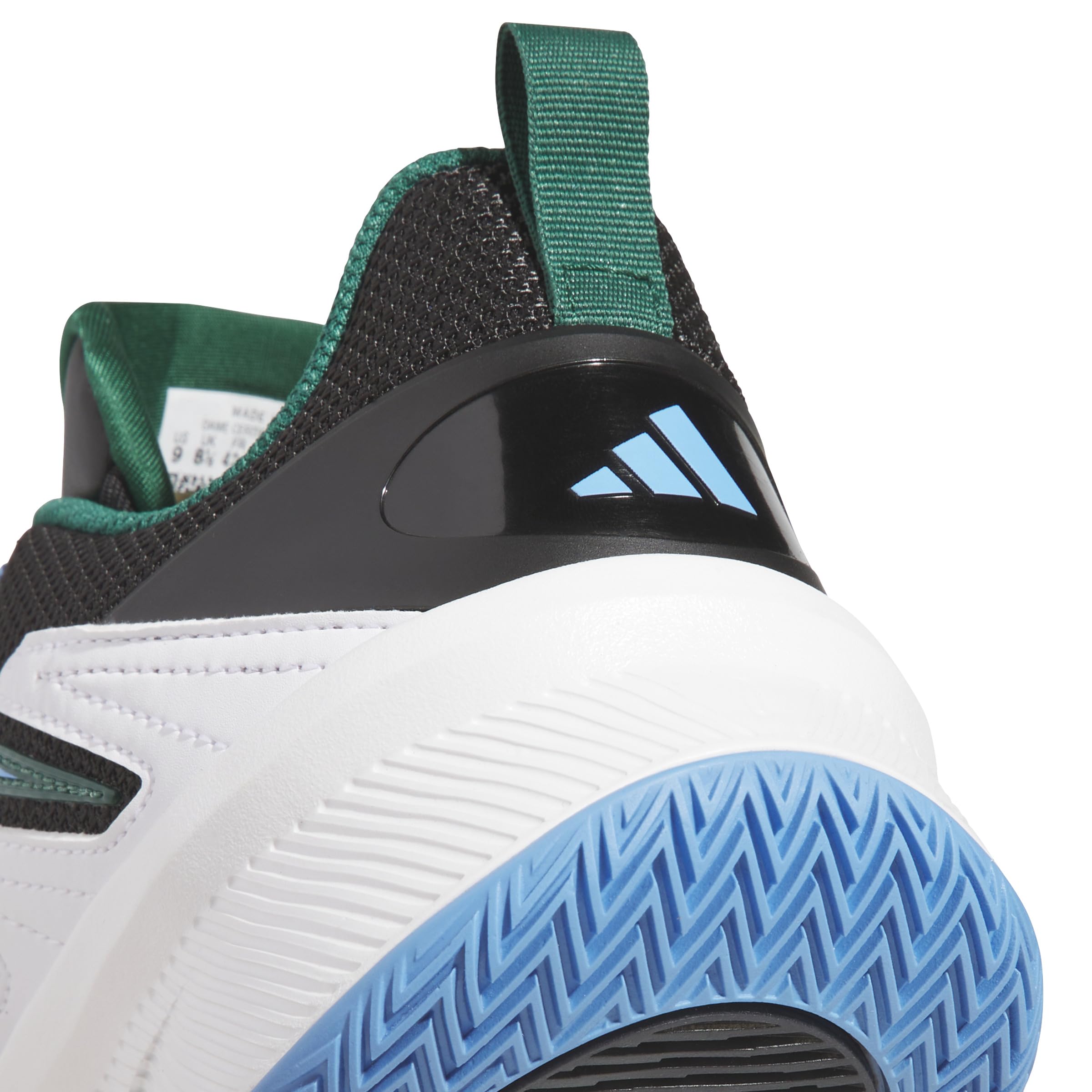 adidas Unisex Adulto Dame Certified 3, FTWR White/Collegiate Green/Blue Burst, 38 2/3 EU