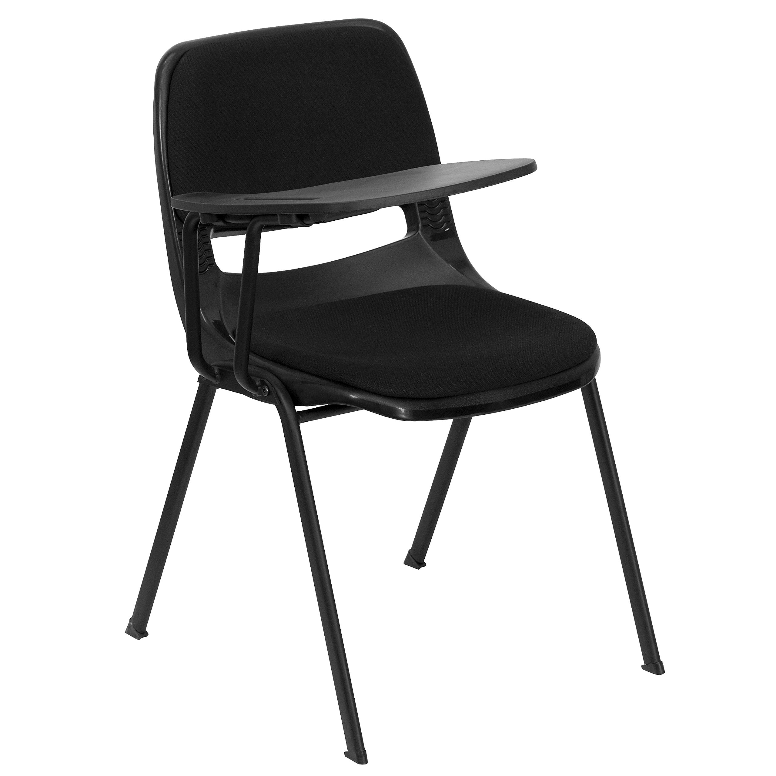 Amazon.com: Flash Furniture Black Padded Ergonomic Shell Chair