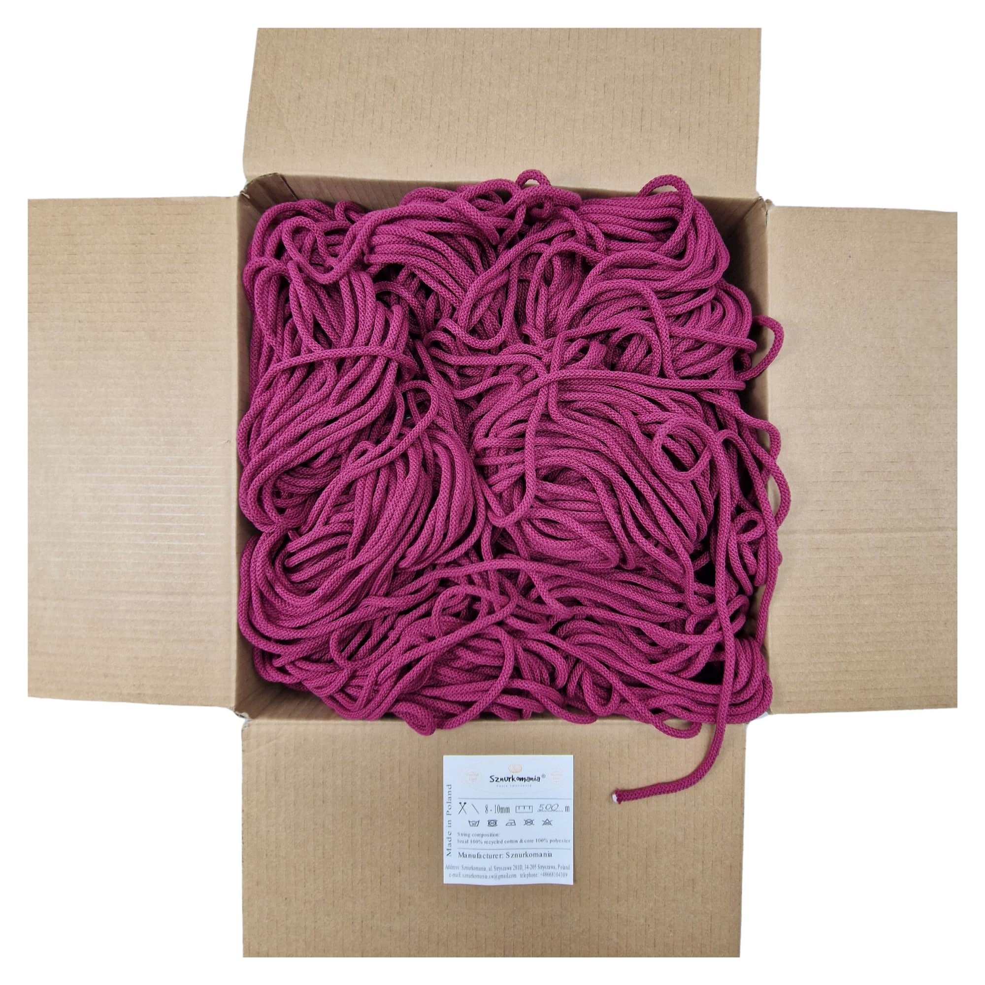 Corde en macramé 5 mm couleur évêque pour décoration bohème 500 m