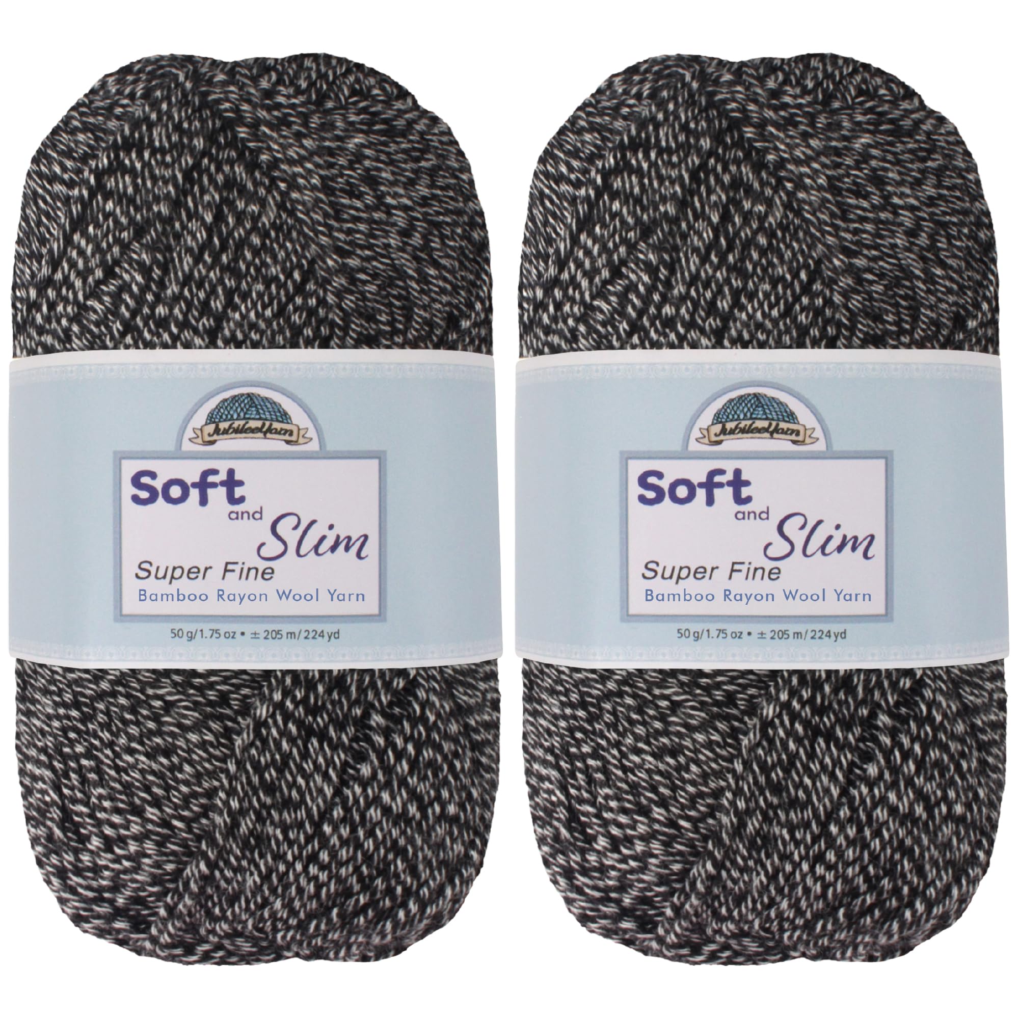 Lot de 2 paquets 9910 Soft and Slim Noir chiné pour un confort quotidien optimal