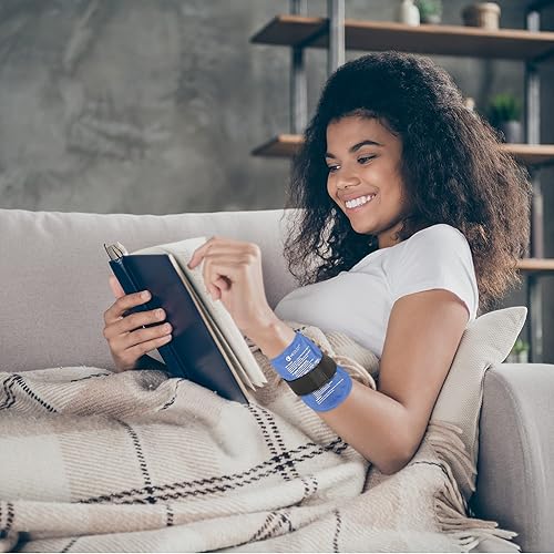 Miniatura 8 de MEDLOT Paquete de hielo para tobillo y pie, calcetines refrescantes con 6 paquetes de gel reutilizables y correa, envoltura de compresión para