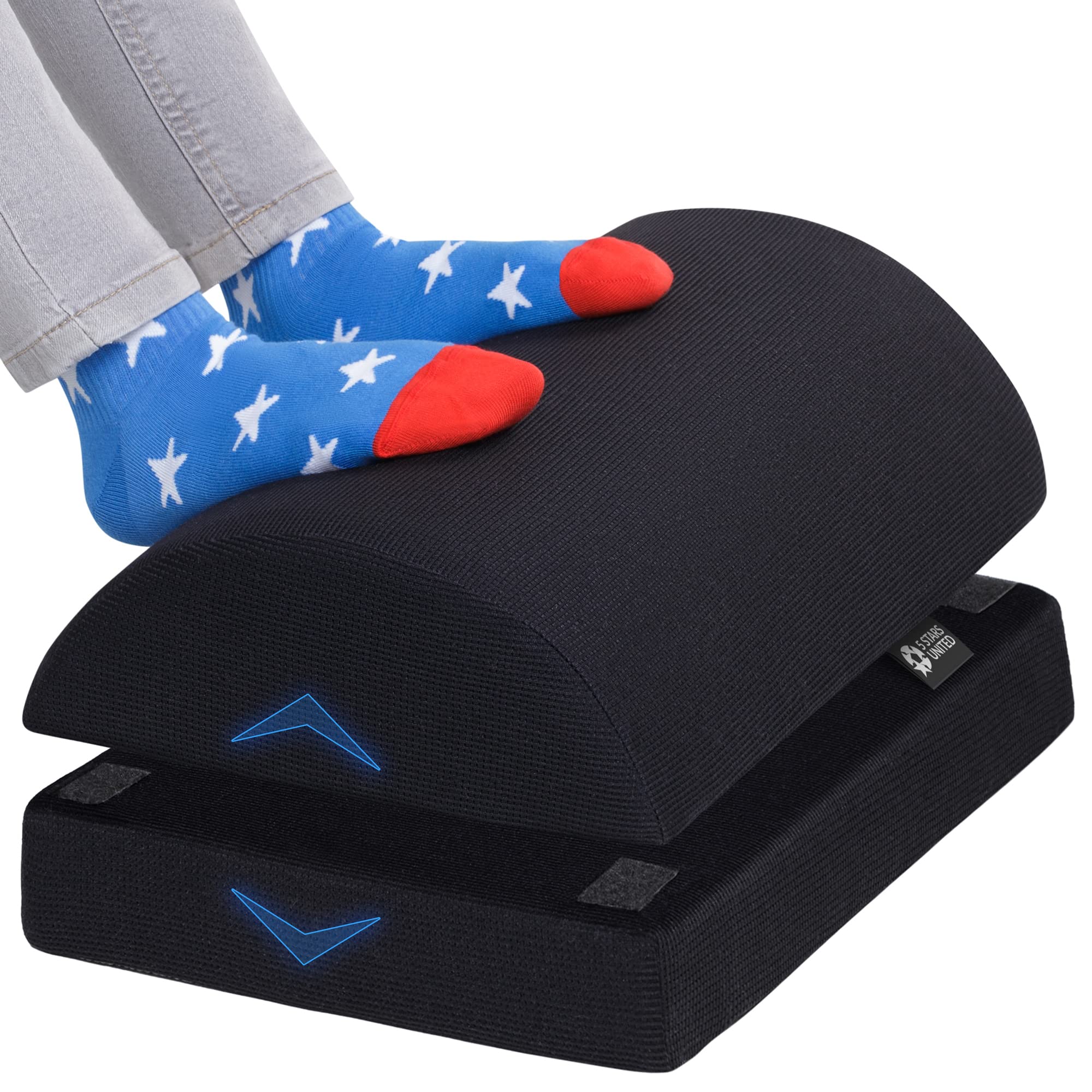 Buy Foot Rest for Under Desk at Work Adjustable Foam Footrest for