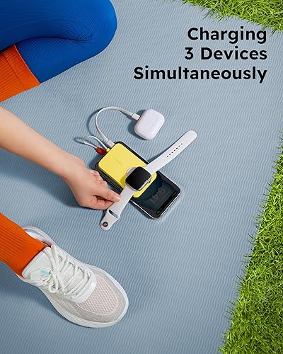 Miniatura 6 de VEGER Cargador portátil para iPhone con cable integrado, batería de 5000 mAh, cargador rápido PD de 20 W, esencial de viaje compatible con