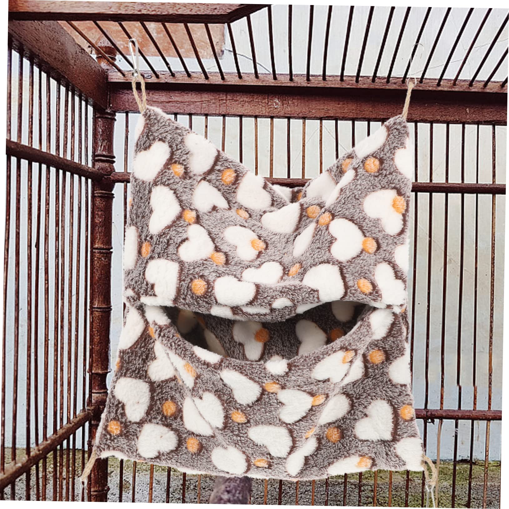 Beavorty 3stücke Doppel-Lagen Chinchilla Bett Für Kleintiere Wärmende Hängematte Für Hamster Und Meerschweinchen Weichem Material Installieren Für Tierhaltung Und Geschäfte