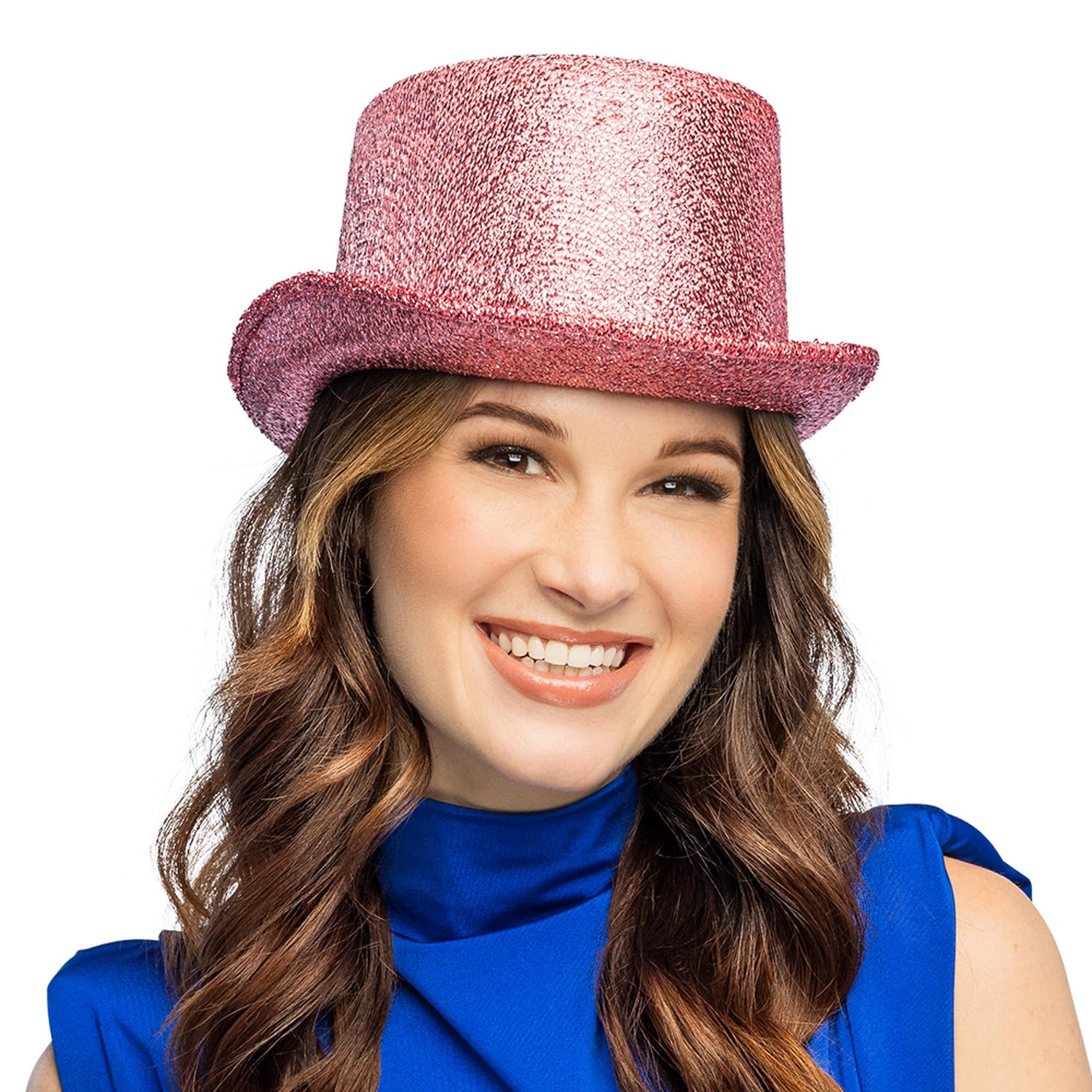 Boland - Top Hat Size 59 cm Glitter Party Hat for Costume Carnival and Theme Party