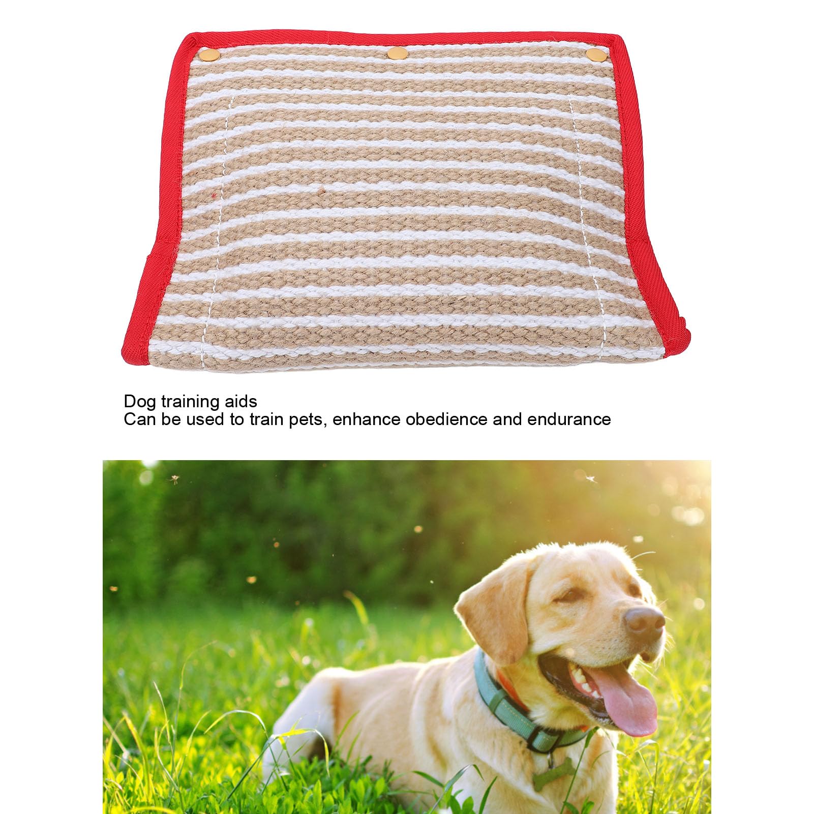 SIXRUN Almohada para Morder de, Juguete de Yute para Tirar, Almohada de Entrenamiento de Mordida Engrosada con Ergonómico para Obediencia Al Aire Libre, Ejercicio Interactivo de Tira y Afloja para